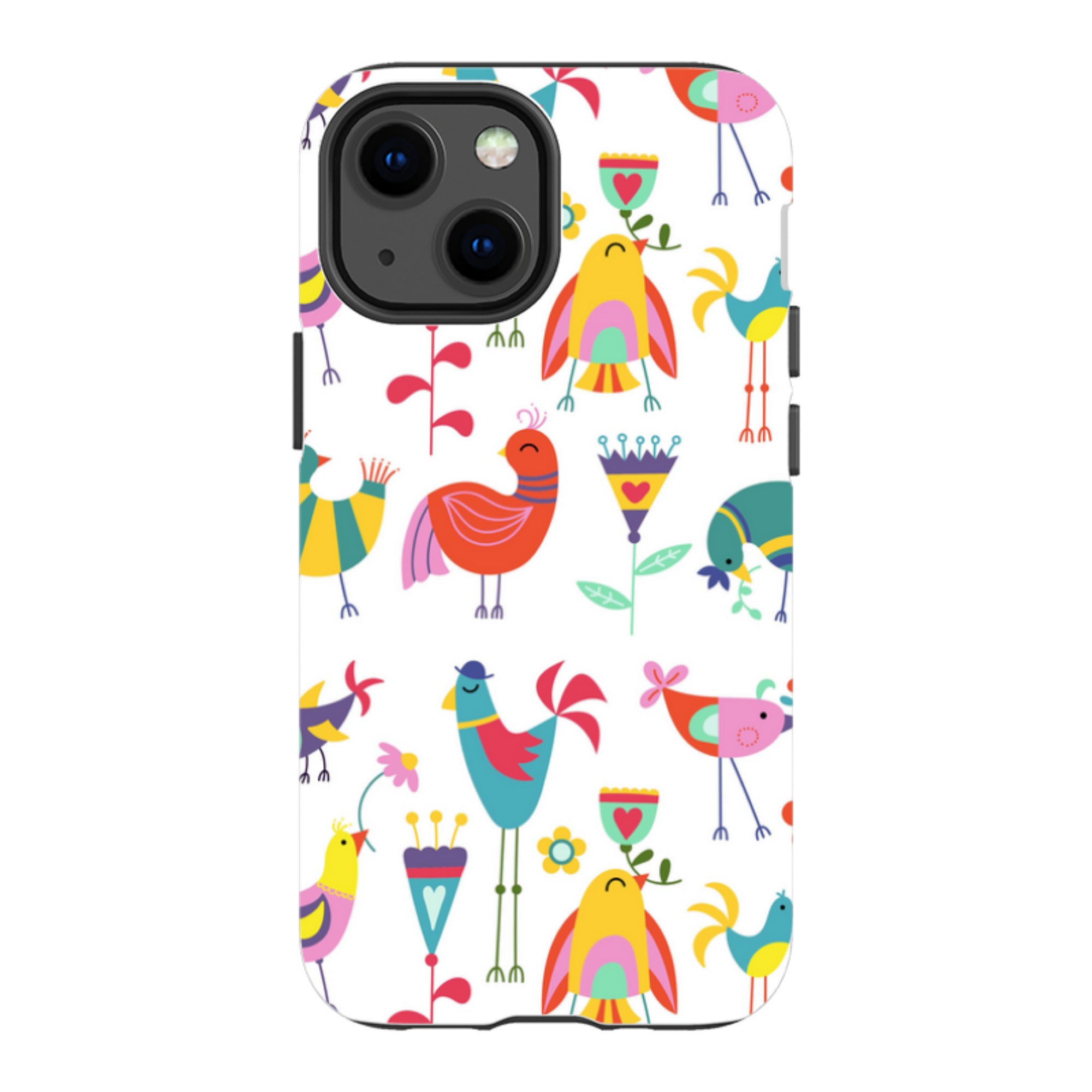 iPhone Tough Case - Folky Birds By Suzy Taylor