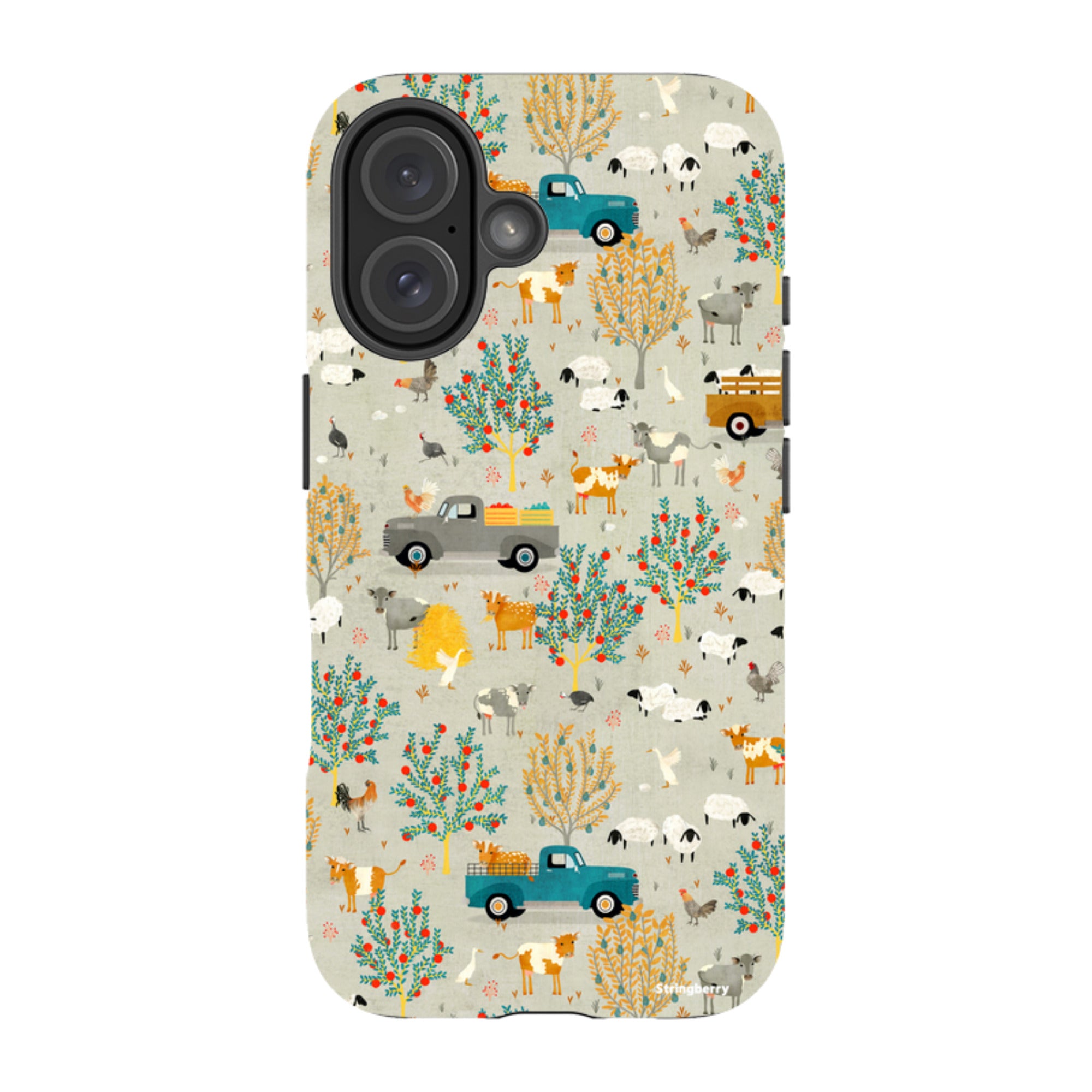 iPhone MagSafe Tough Case - Farm Life Grey By Katherine Quinn
