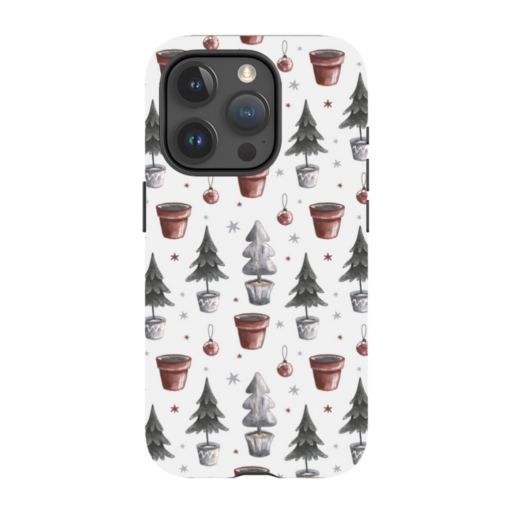 iPhone Tough Case - Xmas Tree Pattern