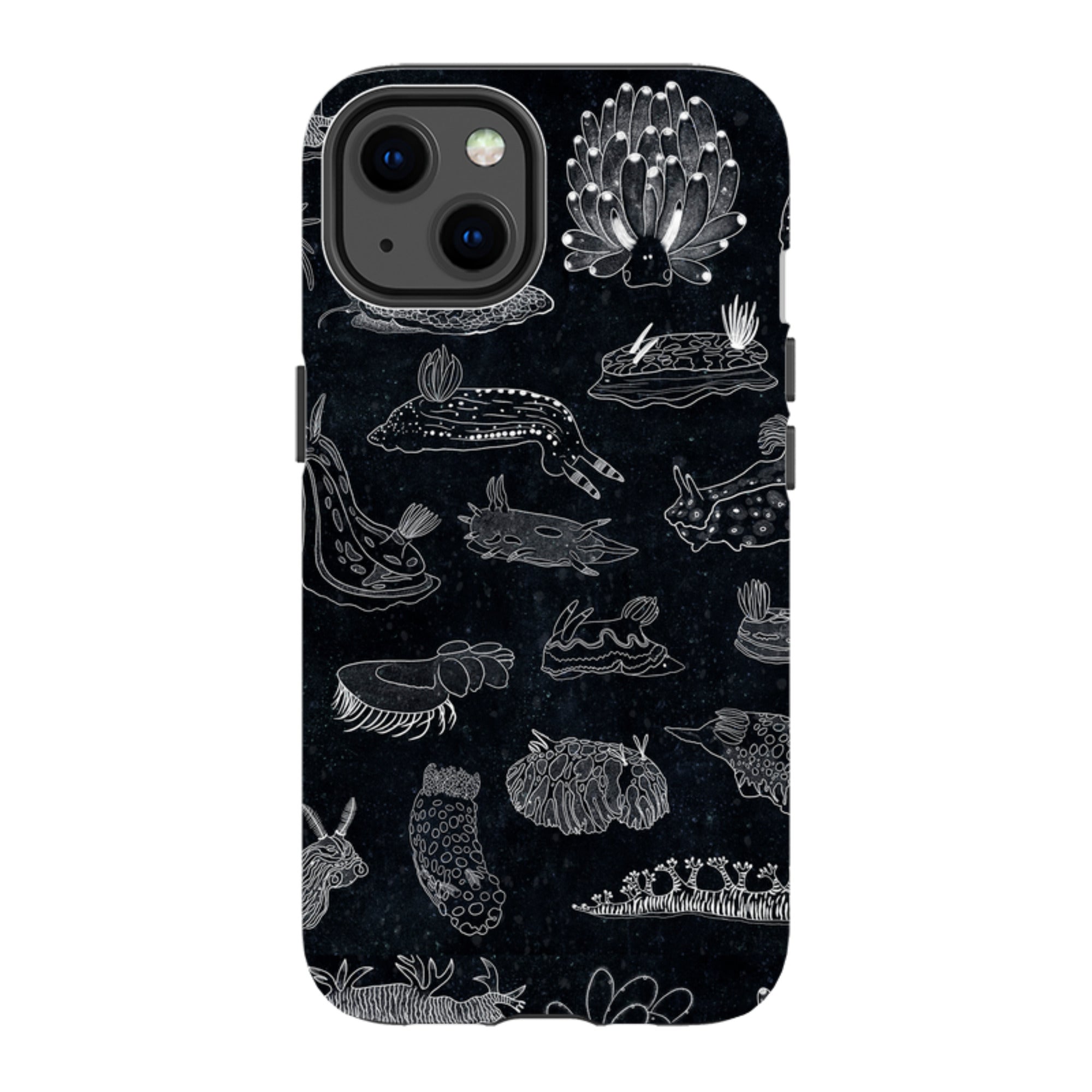 iPhone MagSafe Tough Case - Nudibranch Line Drawing By Katherine Quinn
