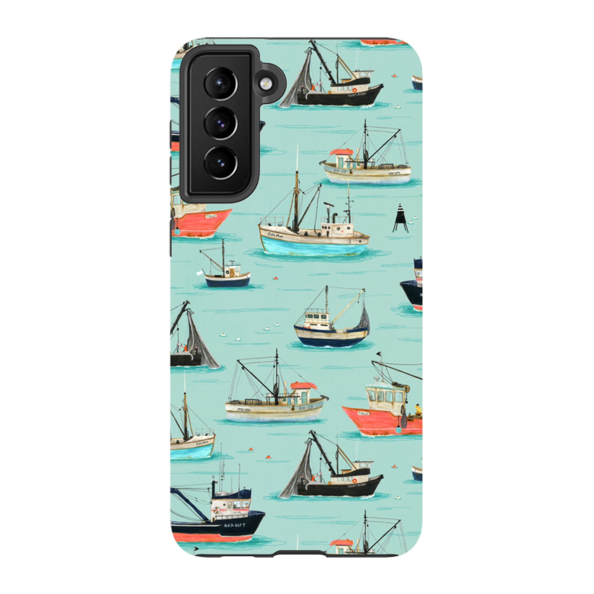 Samsung Tough Case - Fishing Boats By Katherine Quinn