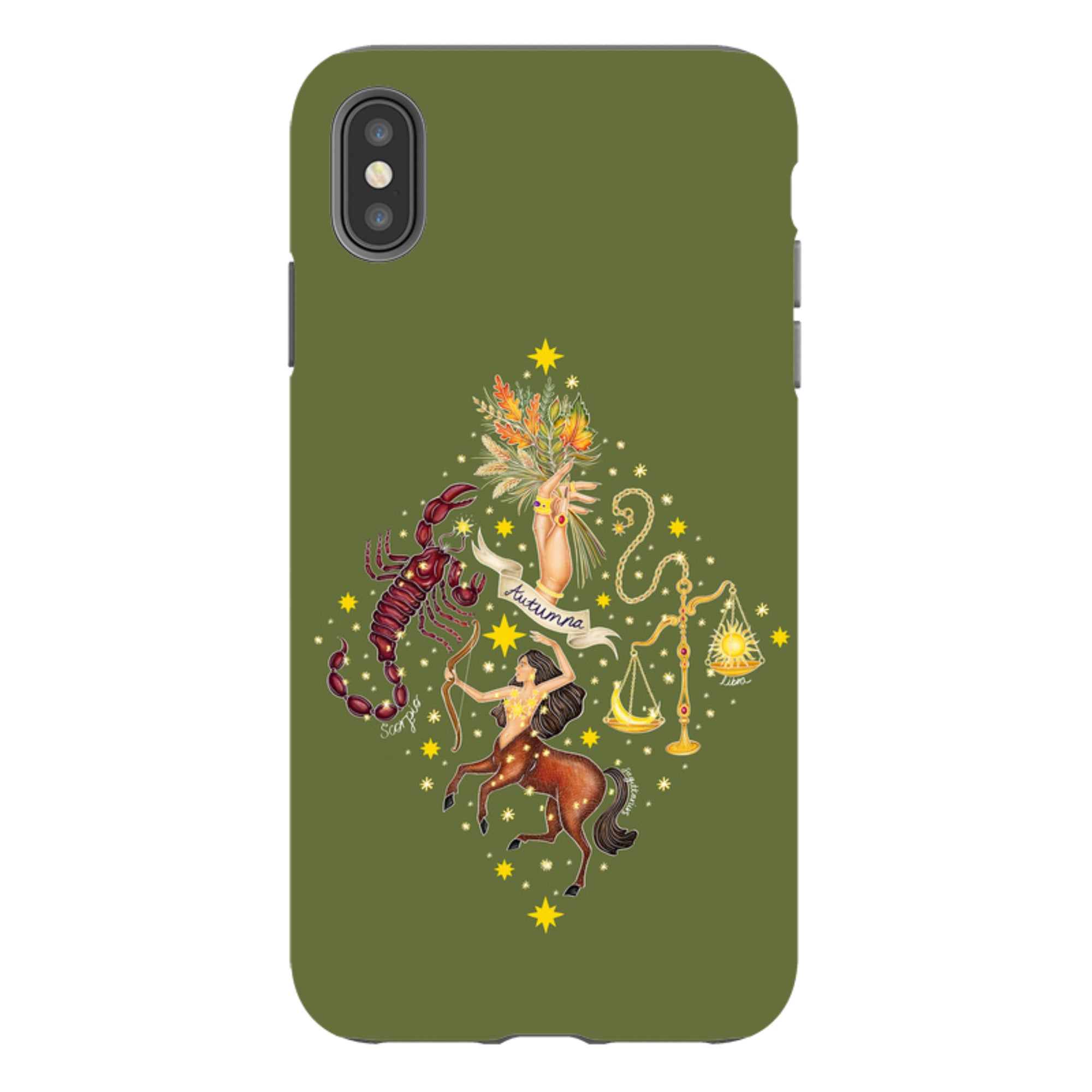 iPhone Tough Case - Autumn Zodiac By Catherine Rowe