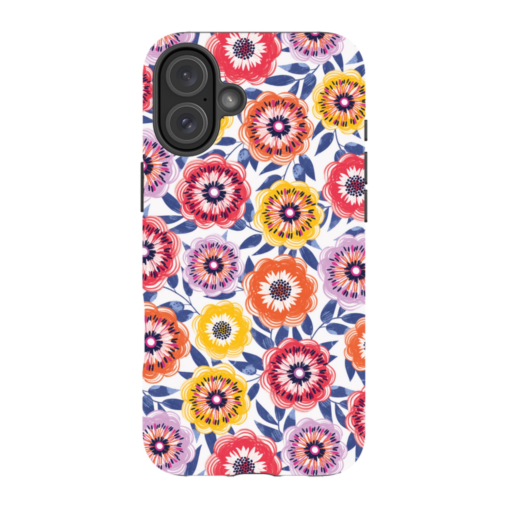 iPhone Tough Case - Bright Blooms I By Ali Brookes
