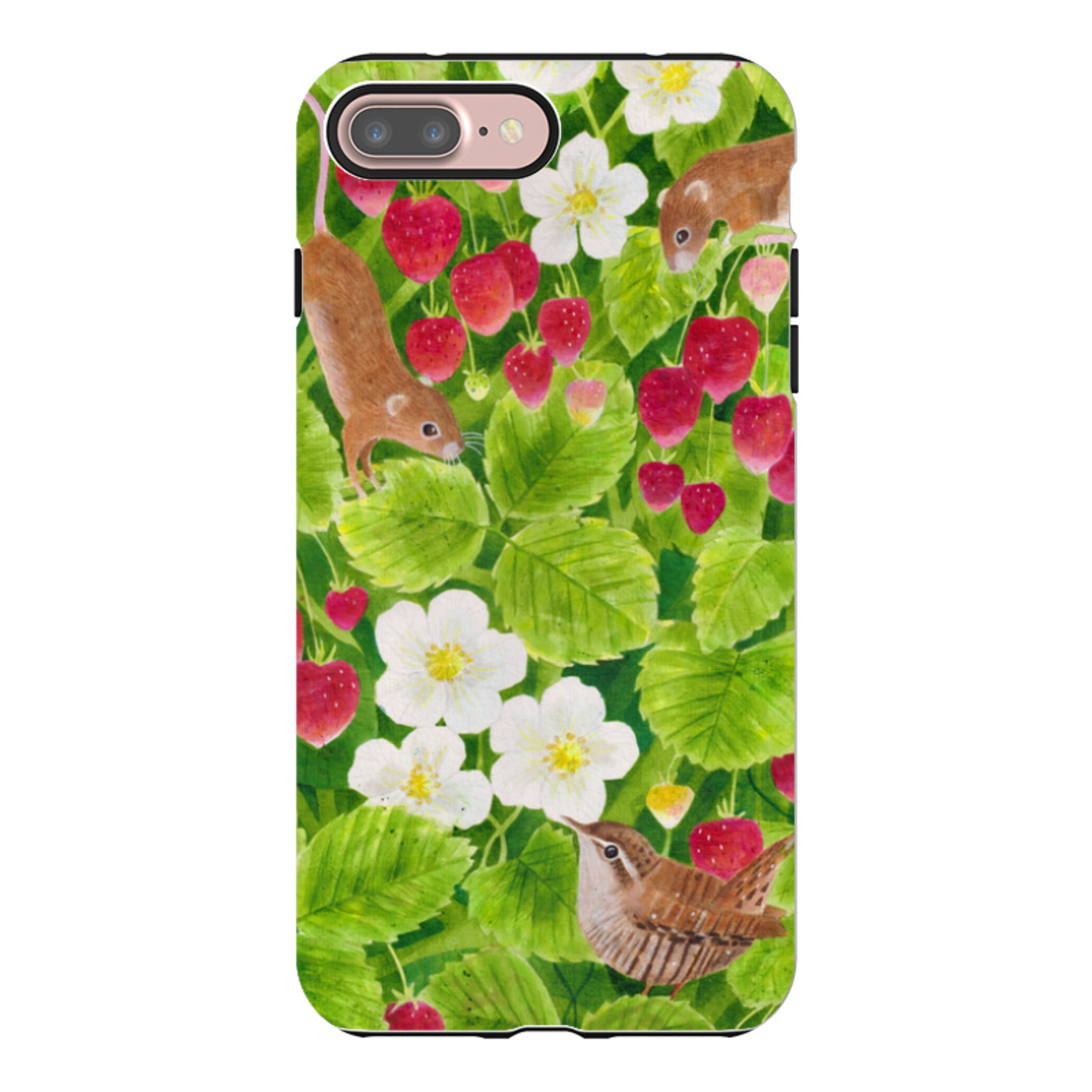 iPhone Tough Case - Strawberry Thieves By Bex Parkin