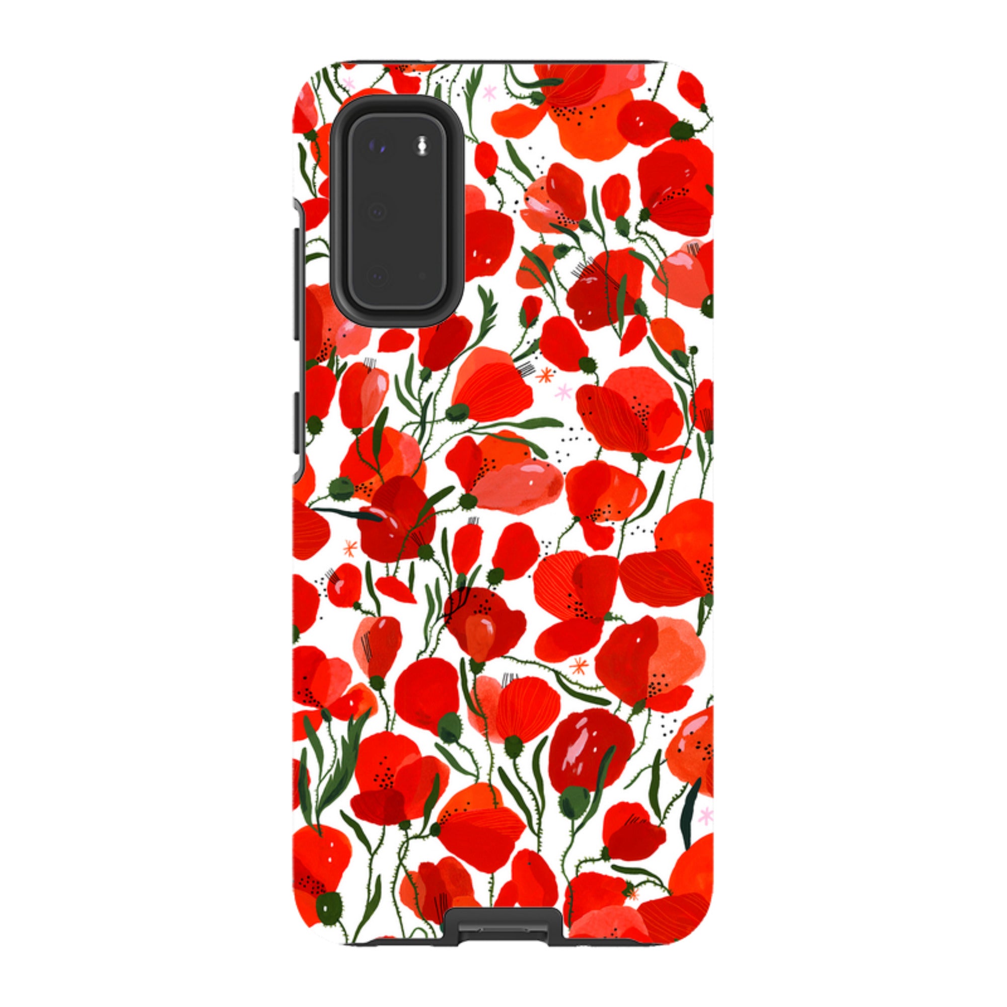 Samsung Tough Case - Poppies Pattern By Madalina Andronic