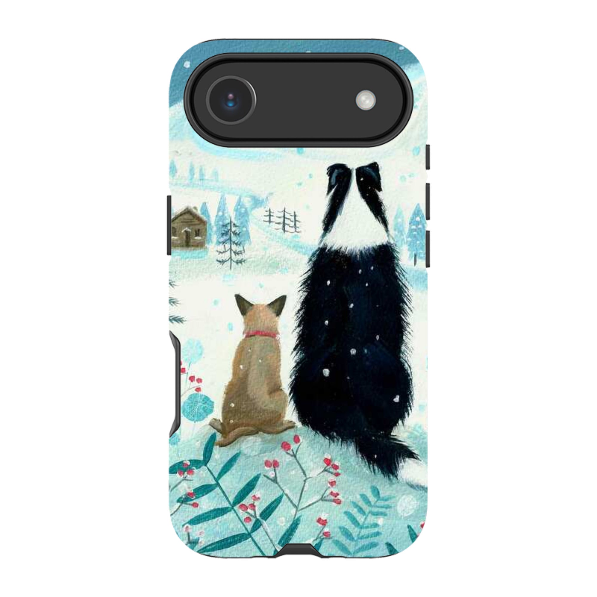 iPhone MagSafe Tough Case - Dogs Xmas By Mary Stubberfield