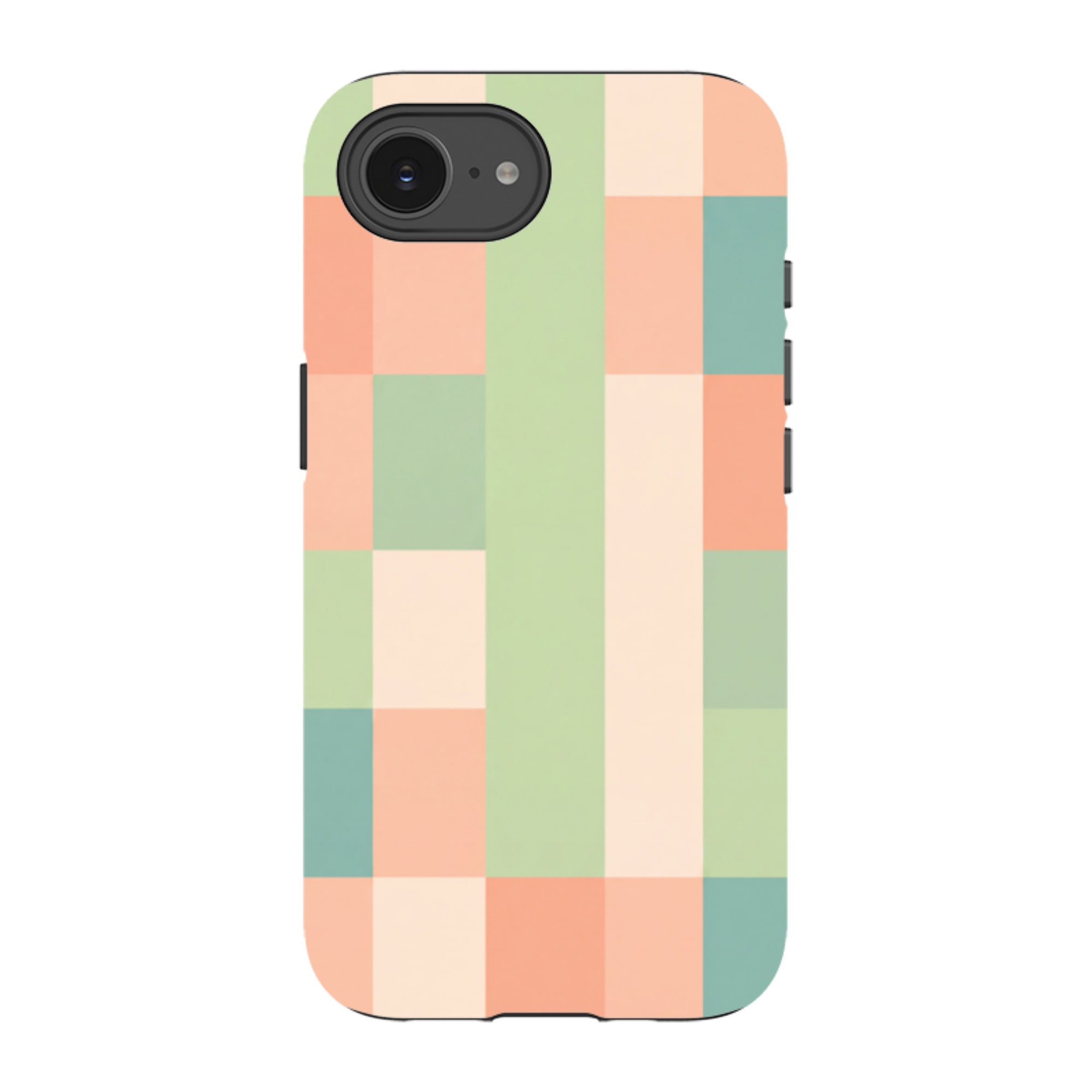 iPhone Tough Case - Pastel Gingham