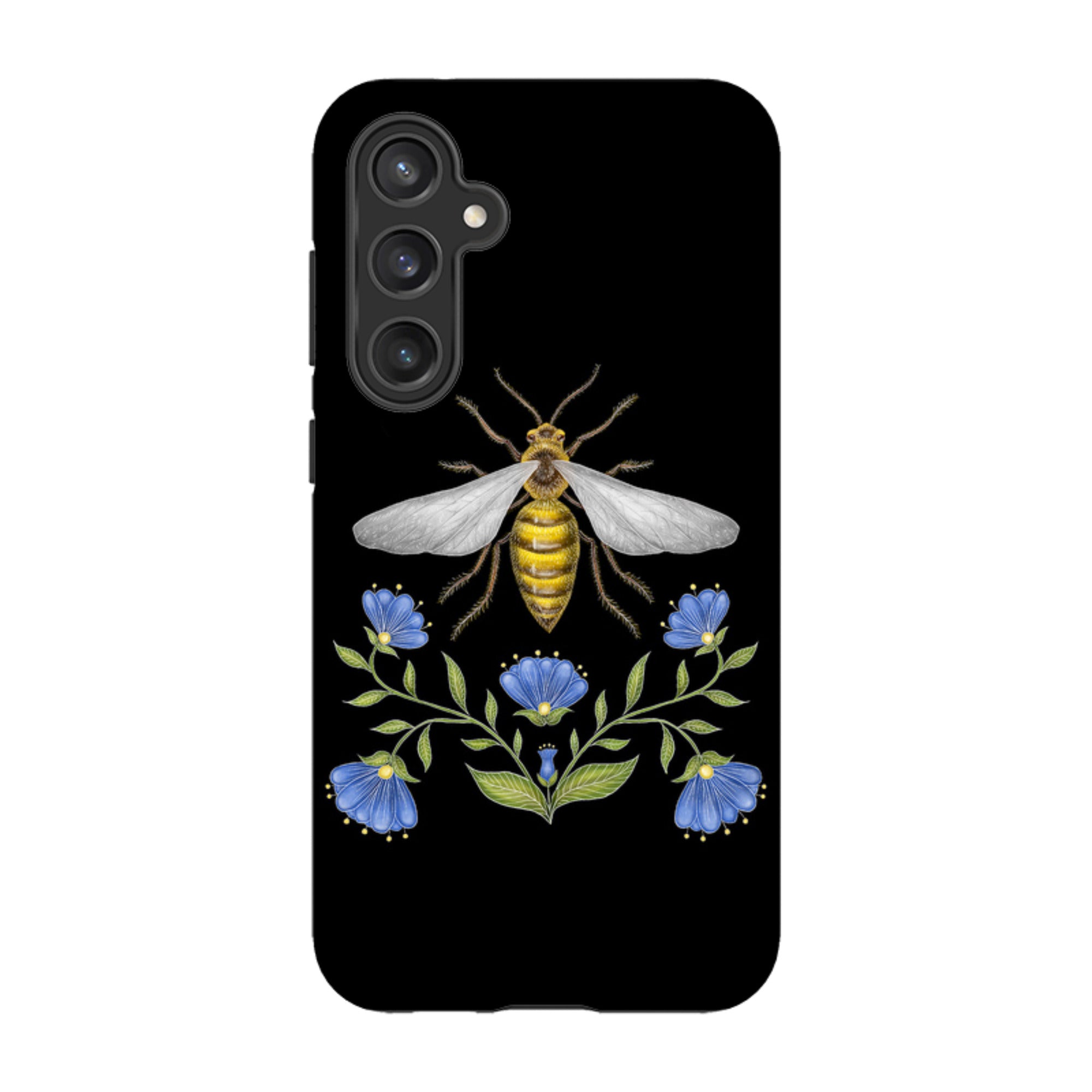 Samsung Tough Case - Wings Of Freedom Black By Catherine Rowe
