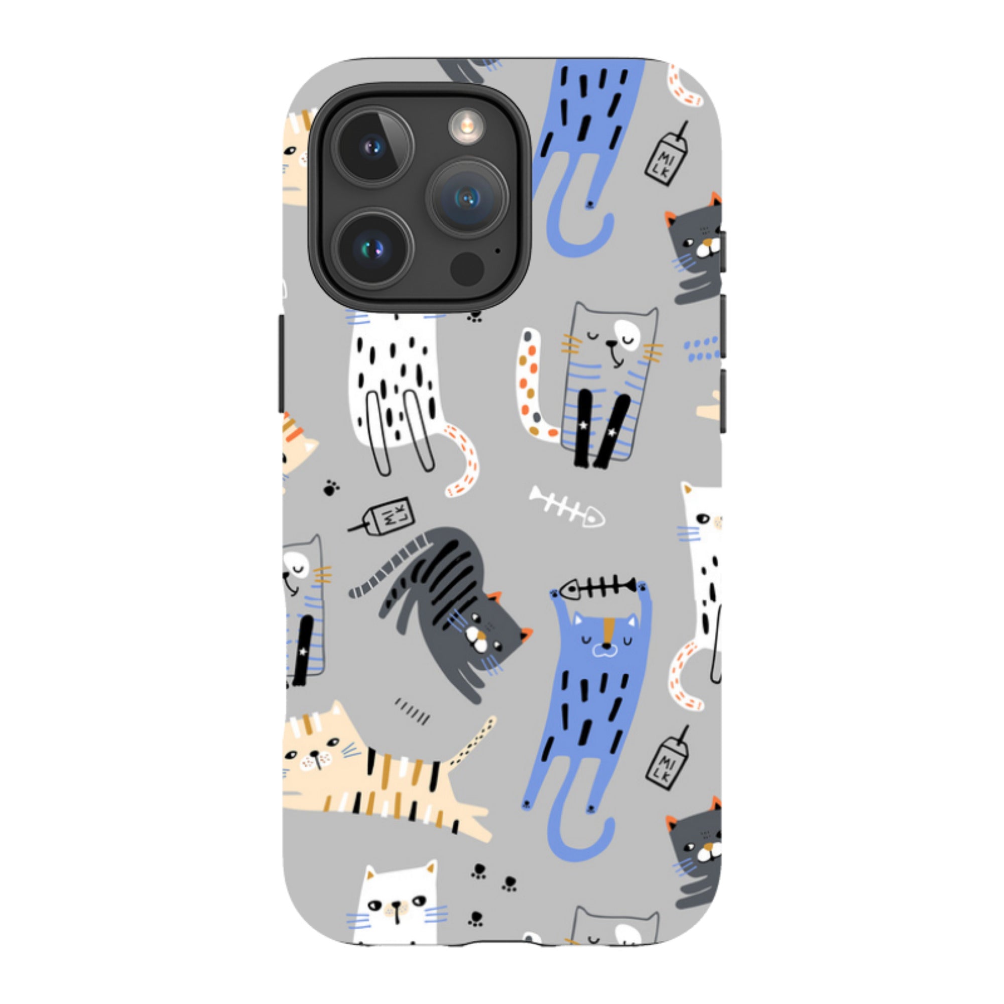 iPhone Tough Case - Cat And Bone