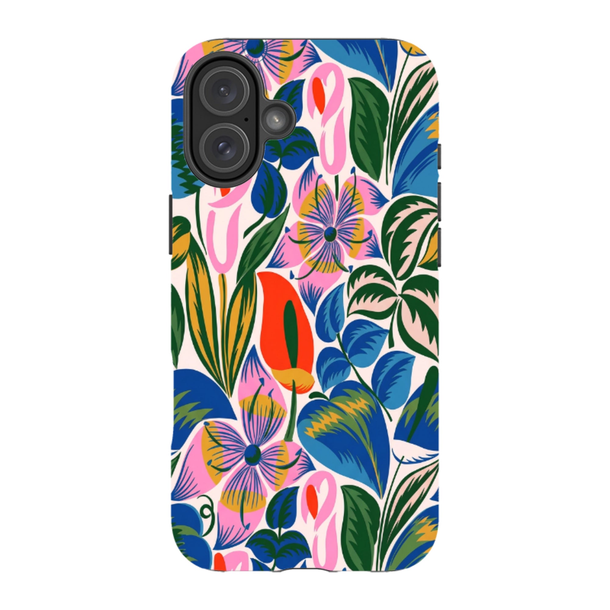 iPhone MagSafe Tough Case - Retro Tropical Floral