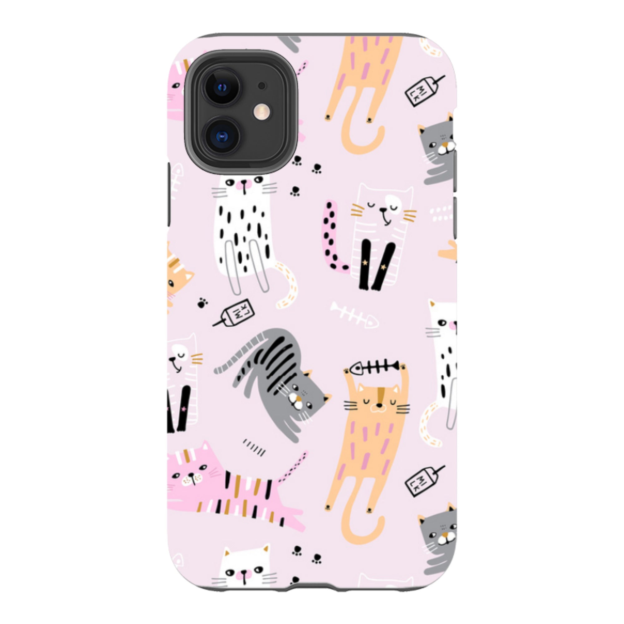 iPhone Tough Case - Cat And Bone Pink