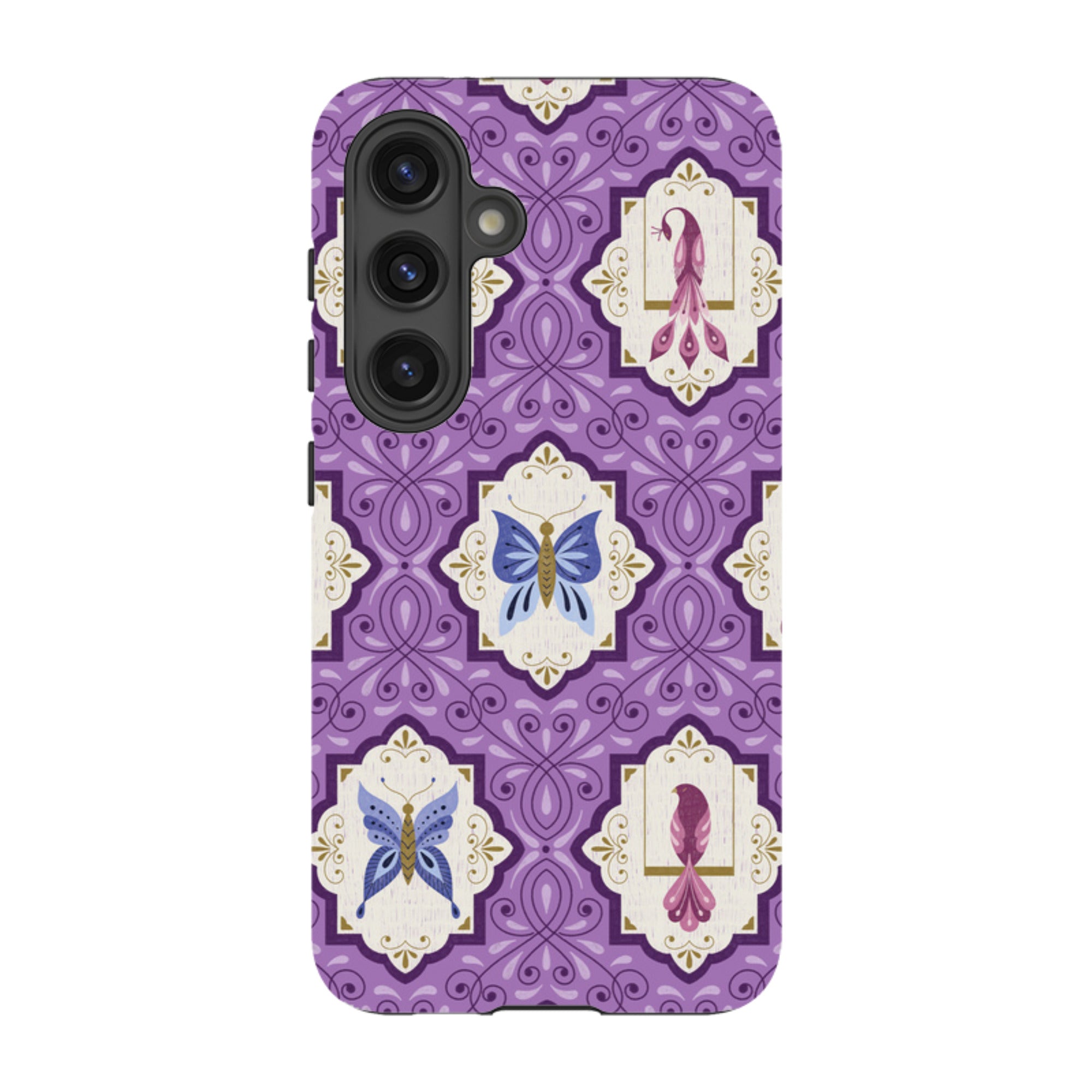 Samsung Tough Case - Wingframes Med Purple By Jenny Zemanek