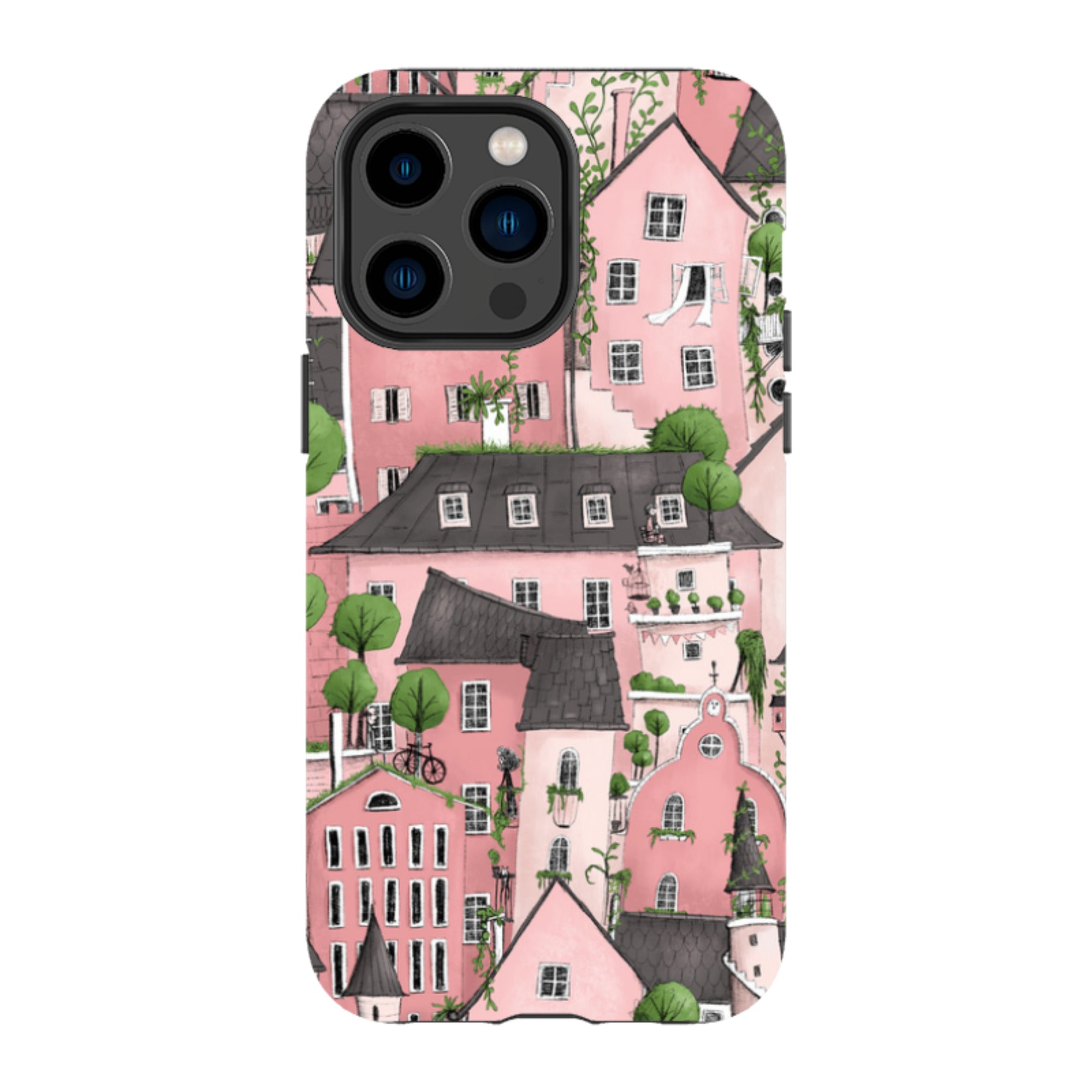 iPhone Tough Case - Pink City By Maja Lindberg