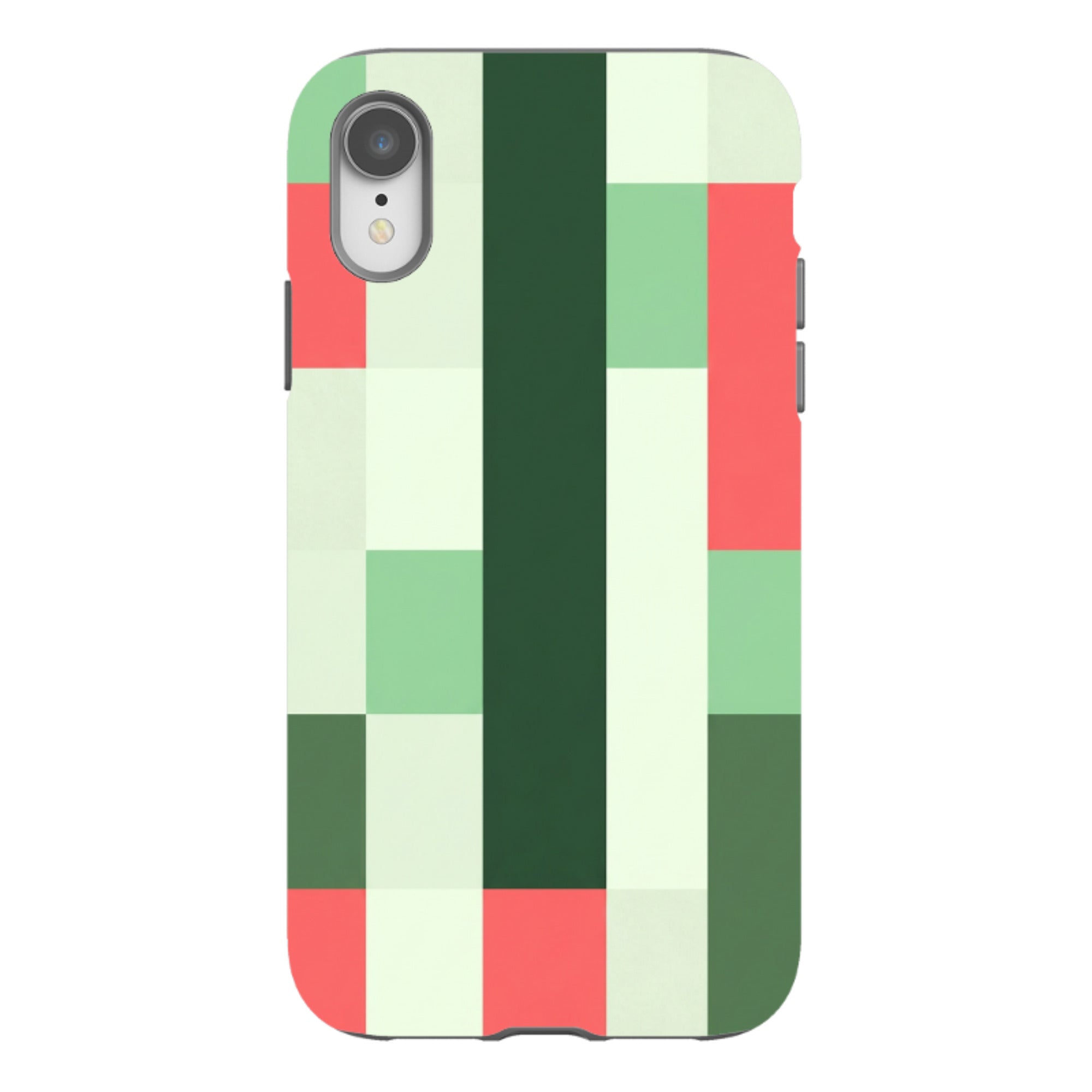 iPhone Tough Case - Retro Abstract Gingham