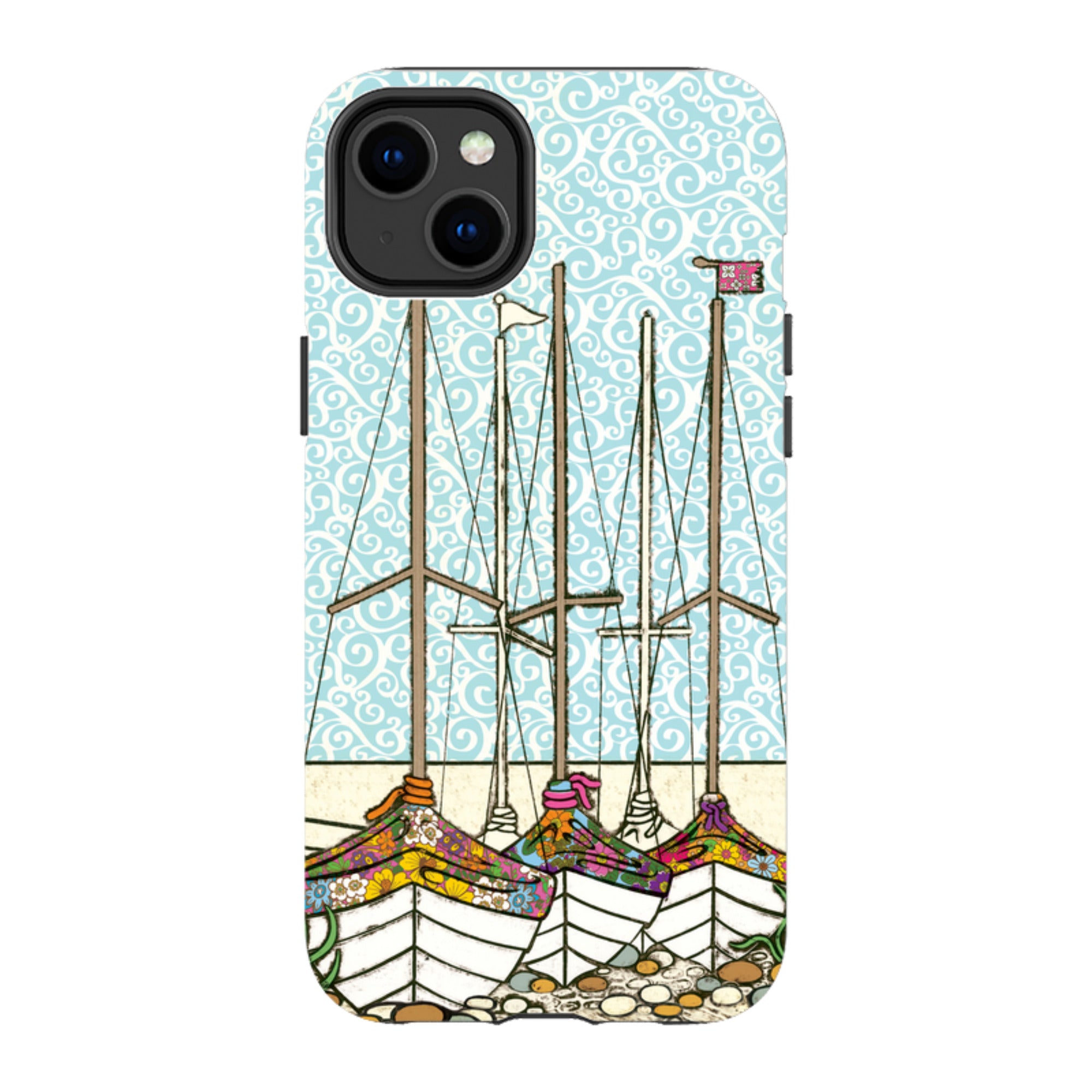 iPhone MagSafe Tough Case -  Boats At Rest By Amelia Bowman