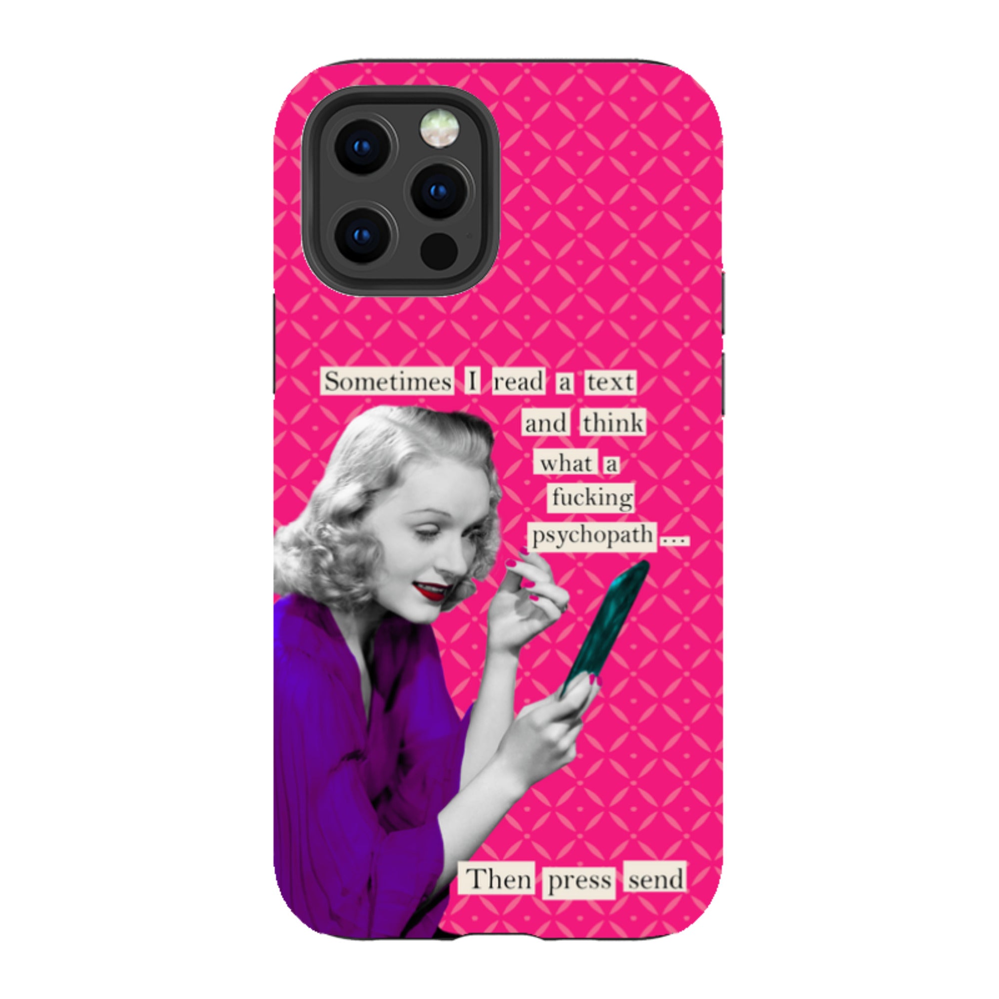 iPhone Tough Case - Psychopath By Clare Jordan