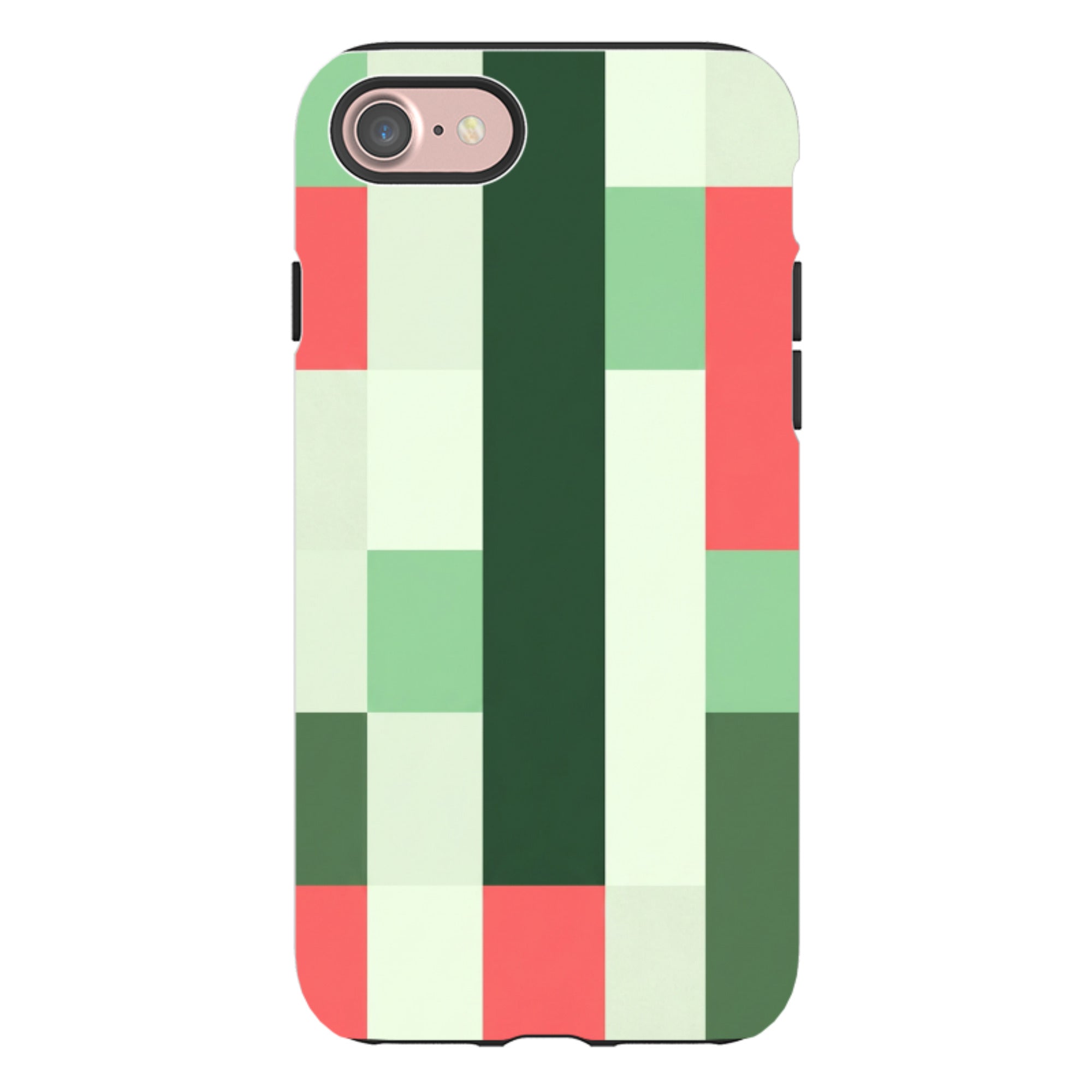iPhone Tough Case - Retro Abstract Gingham