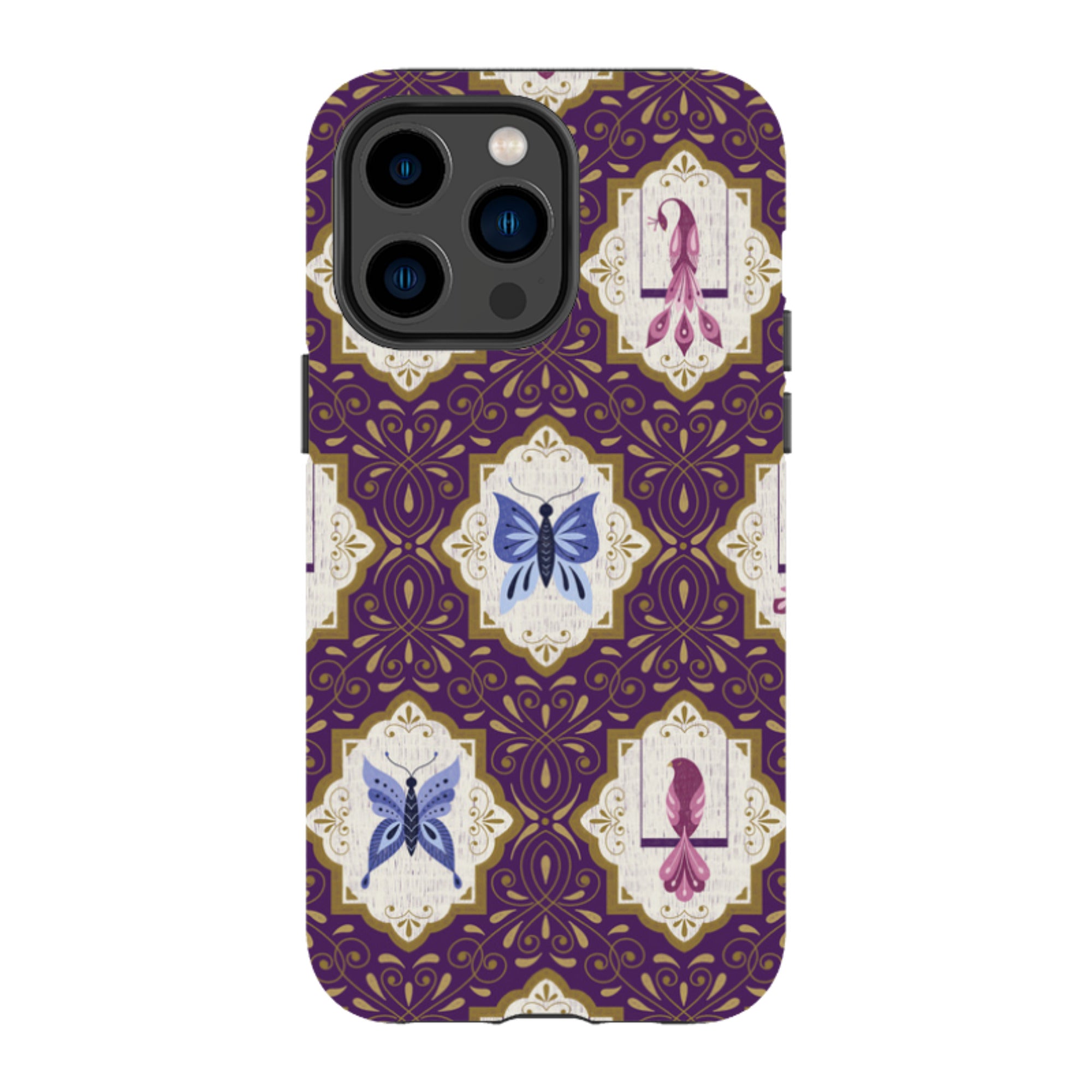 iPhone Tough Case - Wingframes Purple By Jenny Zemanek