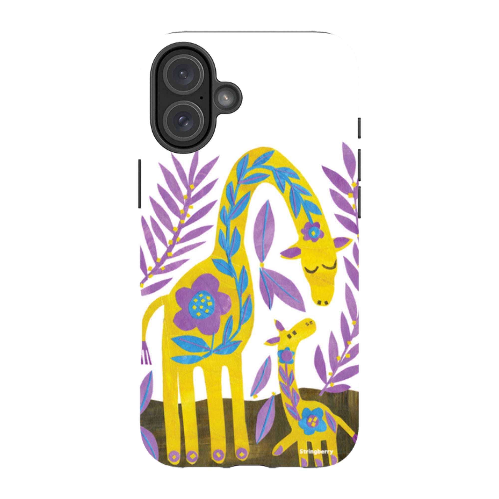 iPhone MagSafe Tough Case - Folk Giraffes By Tracey English