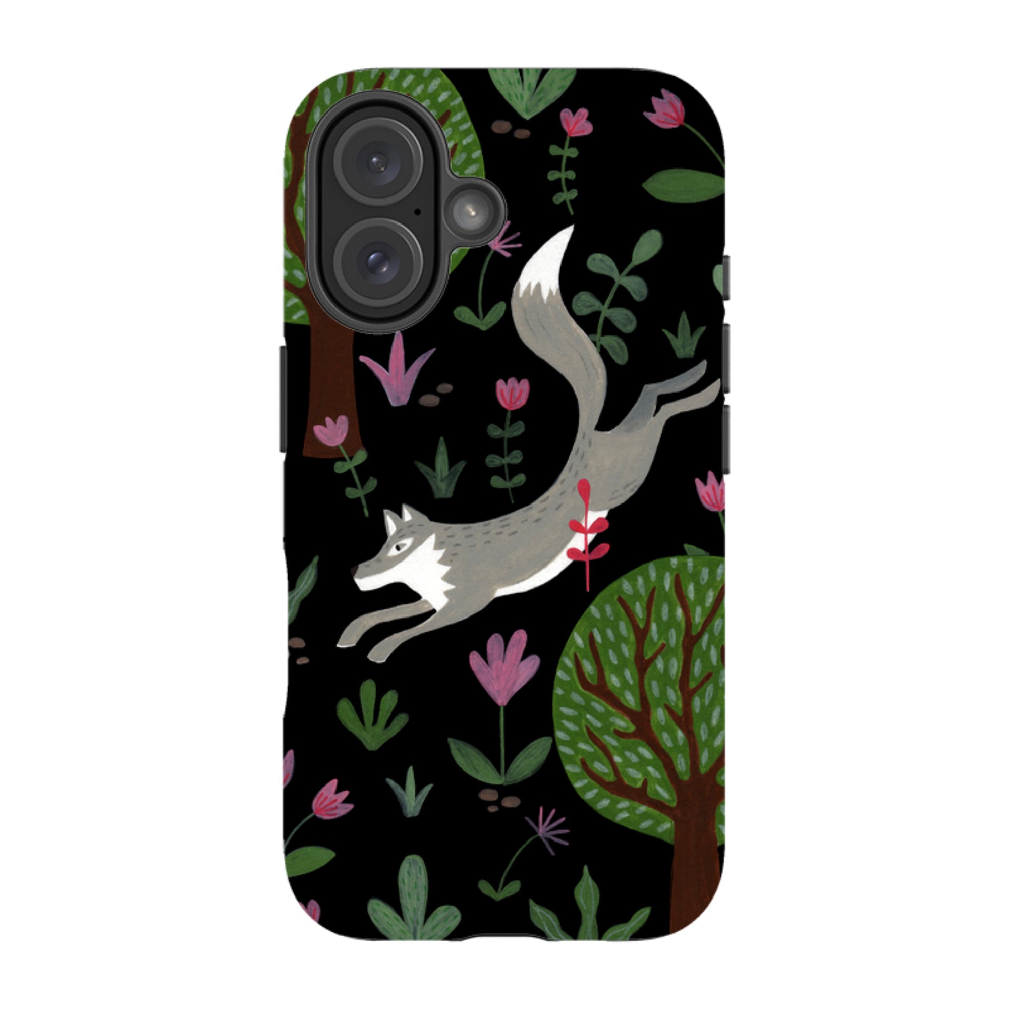 iPhone MagSafe Tough Case - Wolf In Trees By Bex Parkin