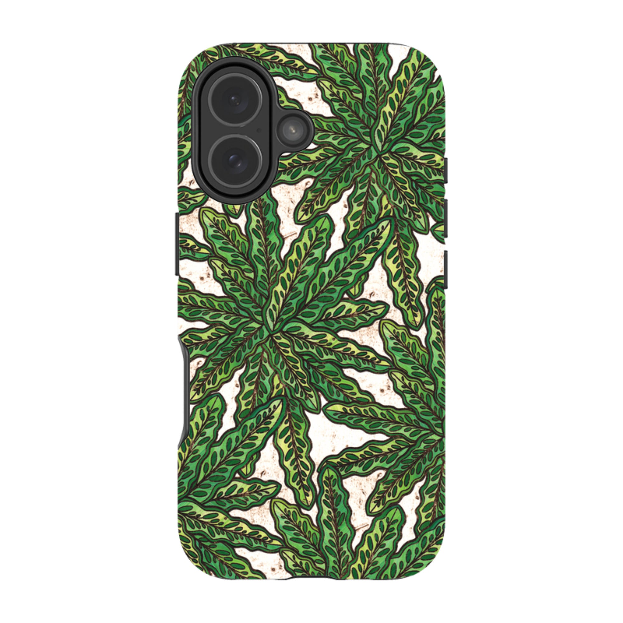 iPhone MagSafe Tough Case - Green Floral By Amelia Bowman