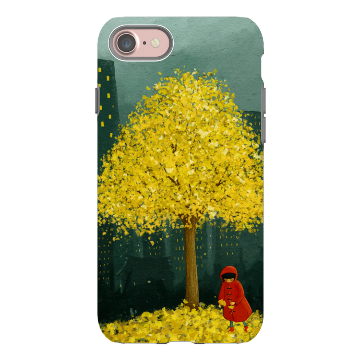 iPhone Tough Case - Gingko Tree By Maja Lindberg