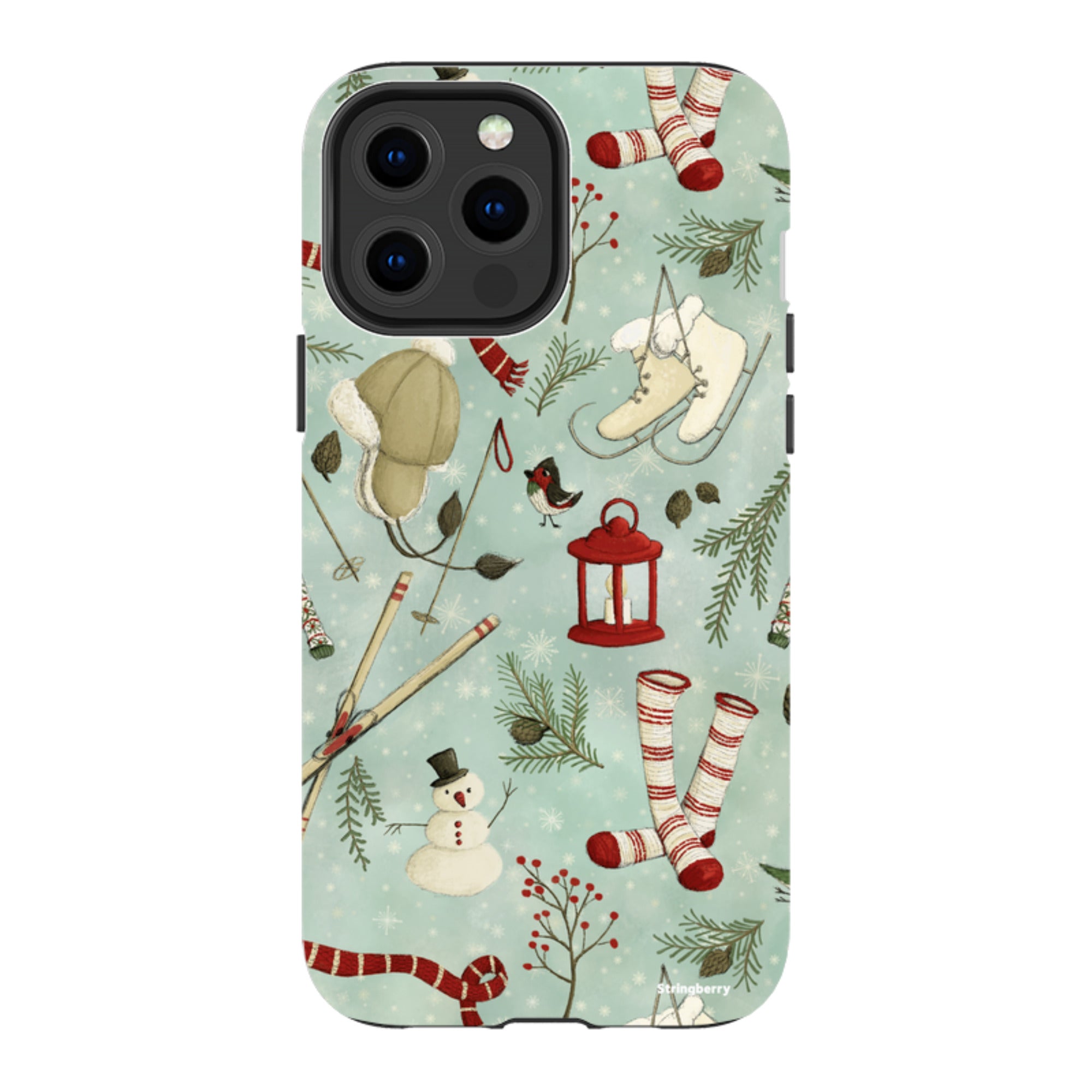 iPhone MagSafe Tough Case - Winter Pattern By Maja Lindberg