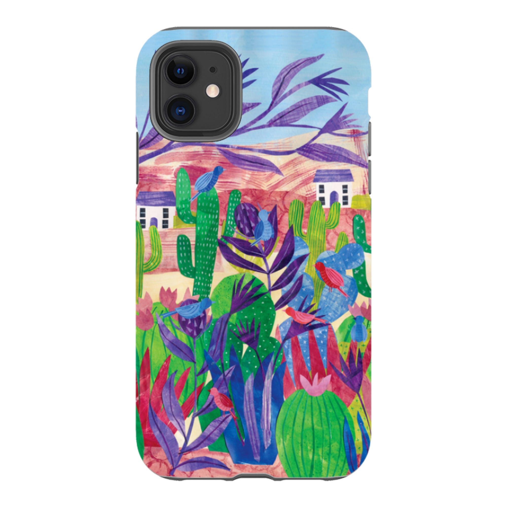 iPhone Tough Case - Desert Cactus By Tracey English