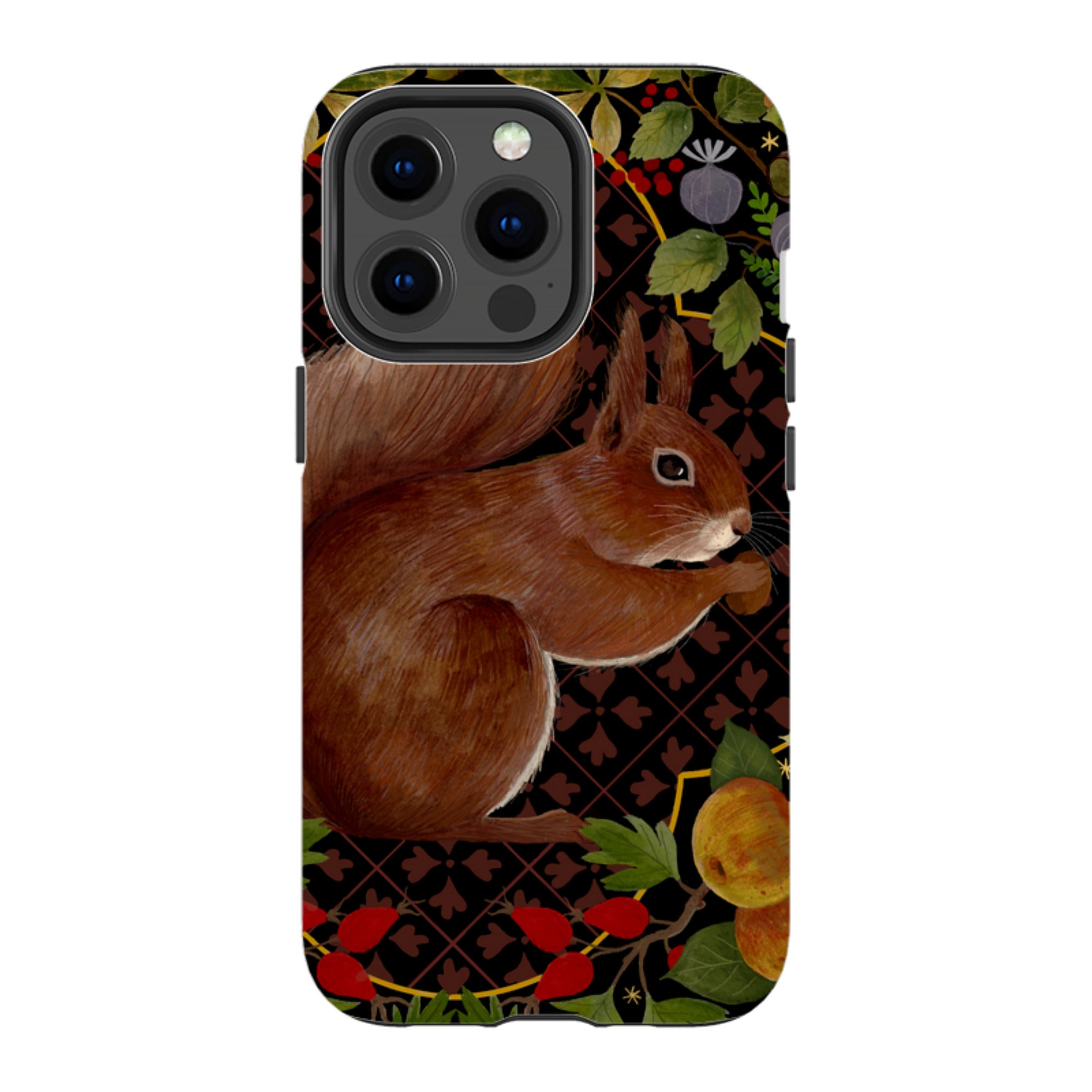 iPhone Tough Case - Squirrel Border By Bex Parkin