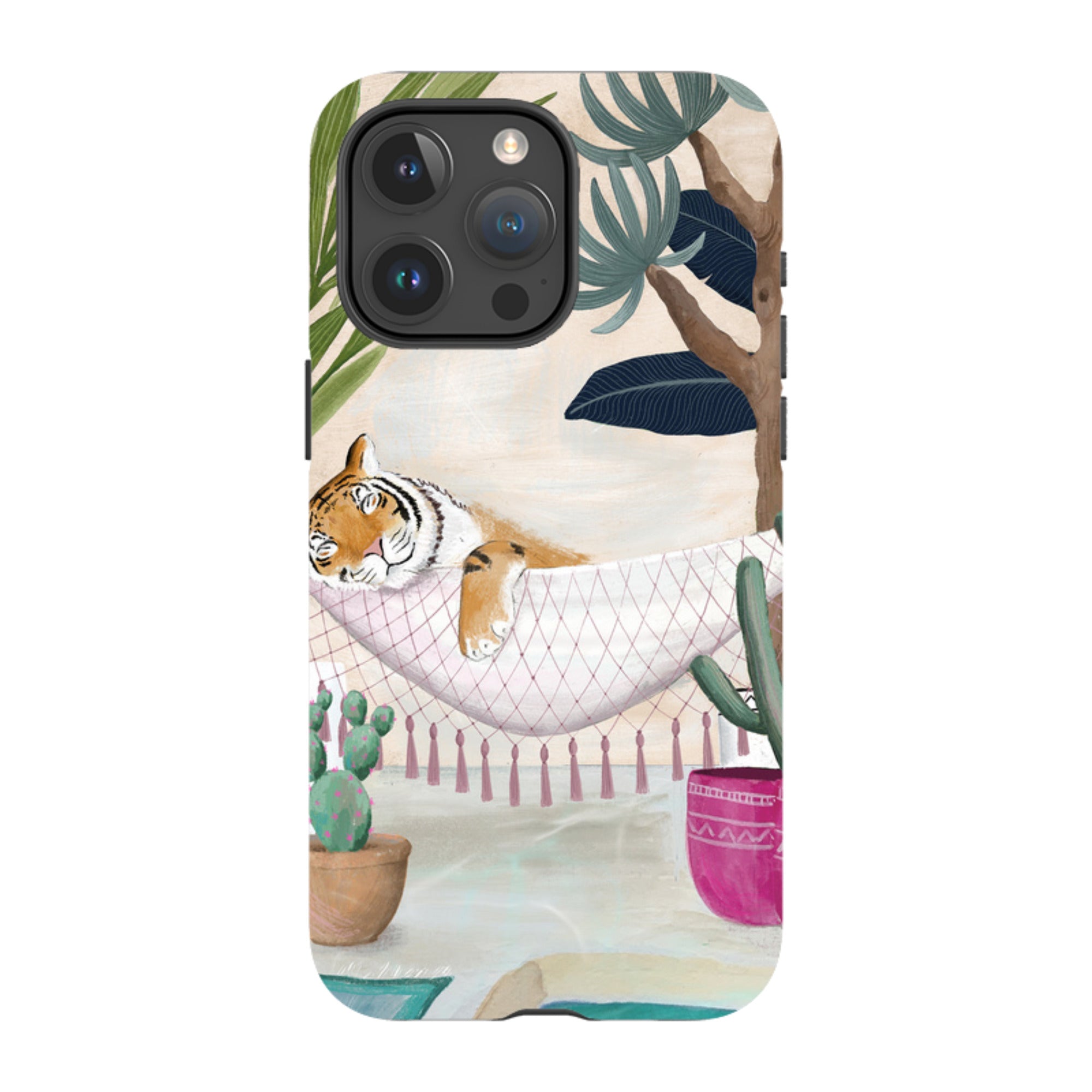 iPhone Tough Case - Tiger Hammock By Bex Parkin