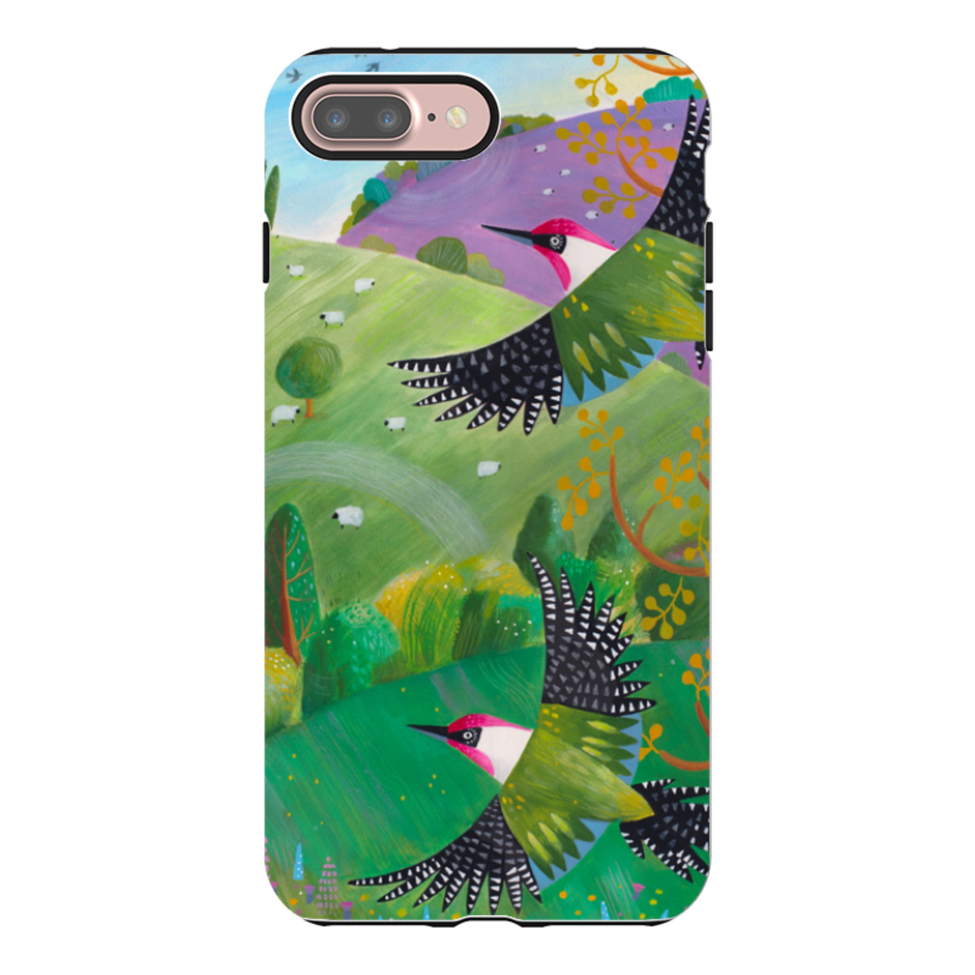 iPhone Tough Case - Woodpeckers By Bex Parkin