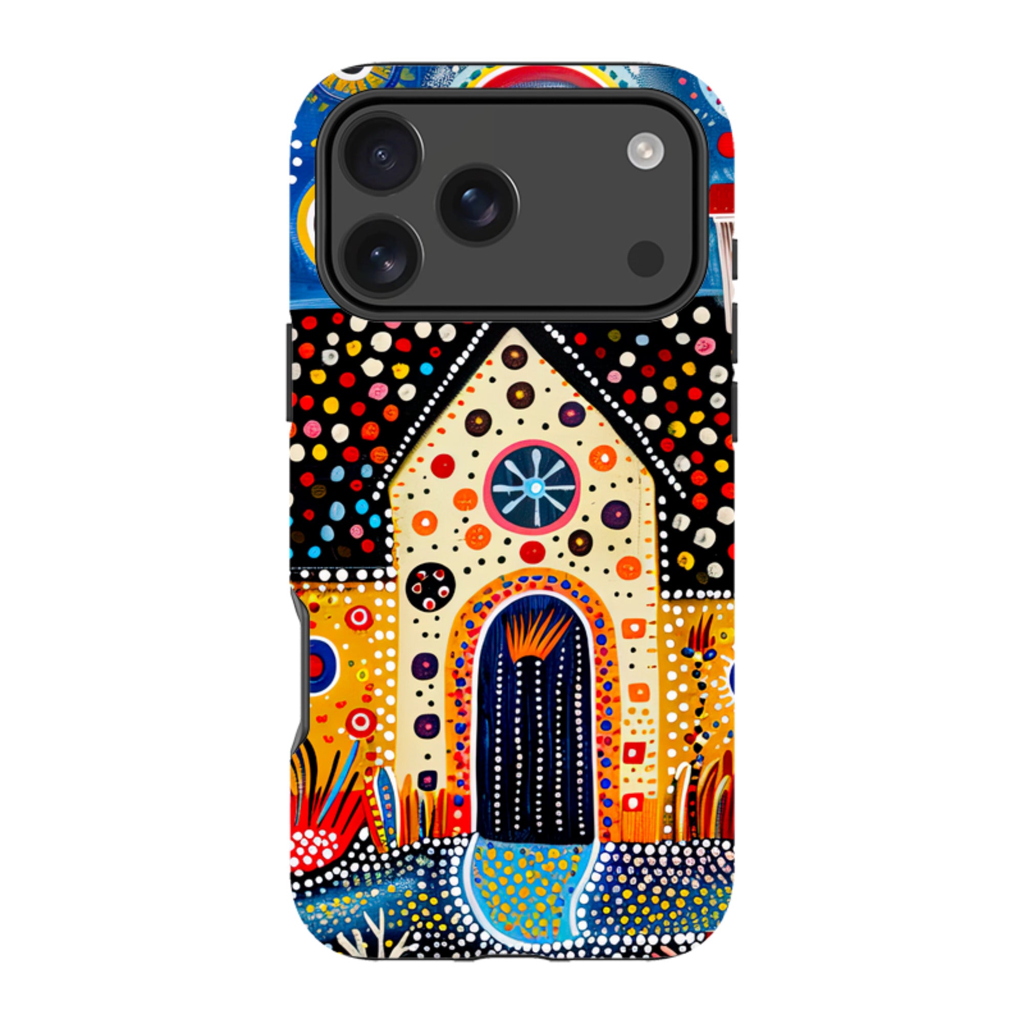 iPhone Case - Folk Art House IX