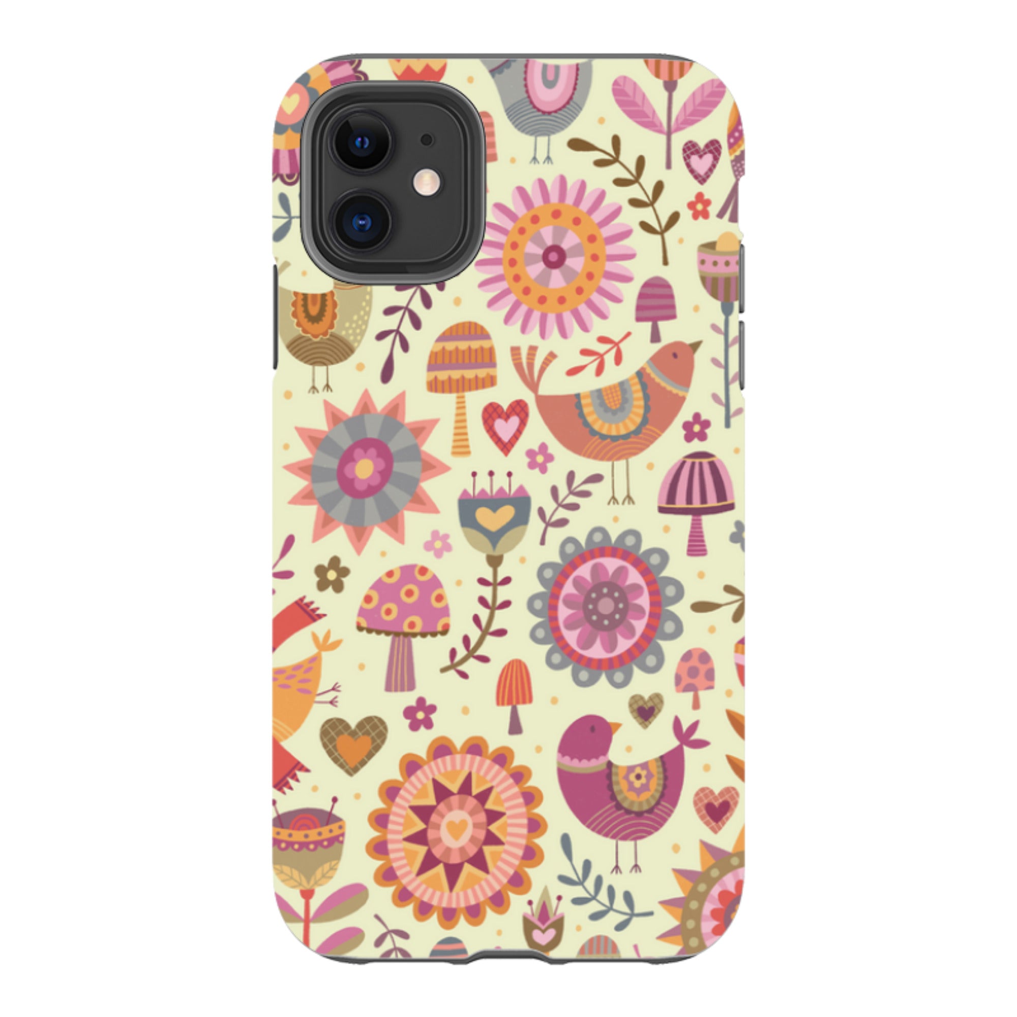 iPhone Tough Case - Bird Pattern II By Suzy Taylor