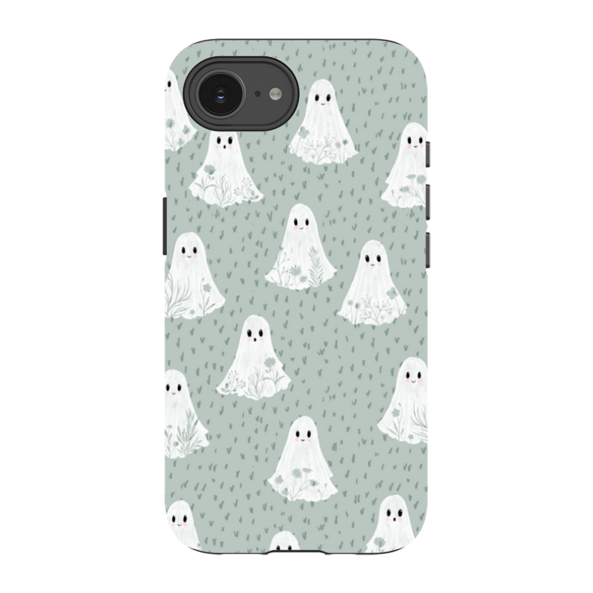 iPhone Tough Case - Floral Ghosts - Dusty Gourd By Katherine Quinn