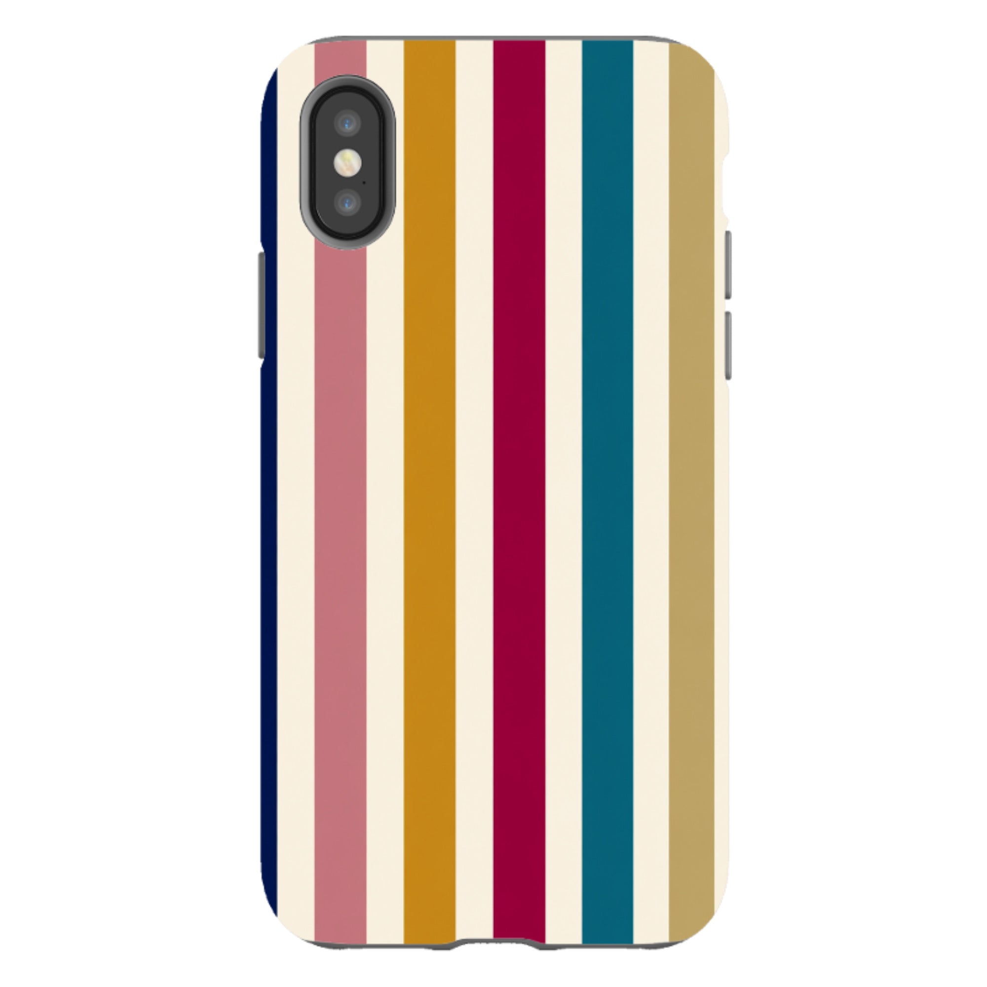 iPhone Tough Case - Mustard Gold Stripe
