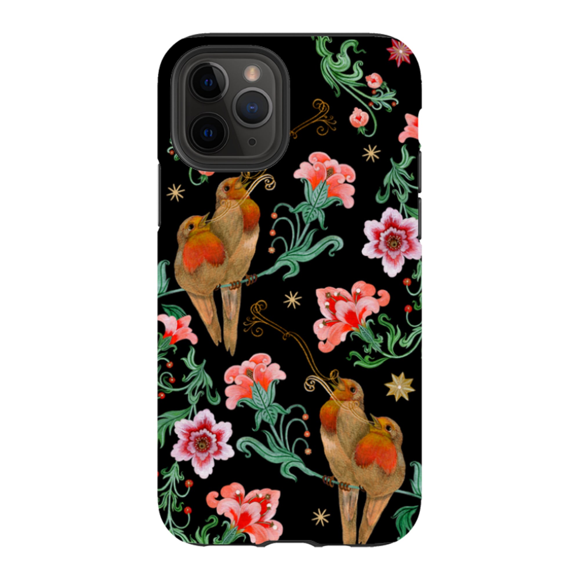iPhone Tough  Case - Four Calling Birds By Maria Matos