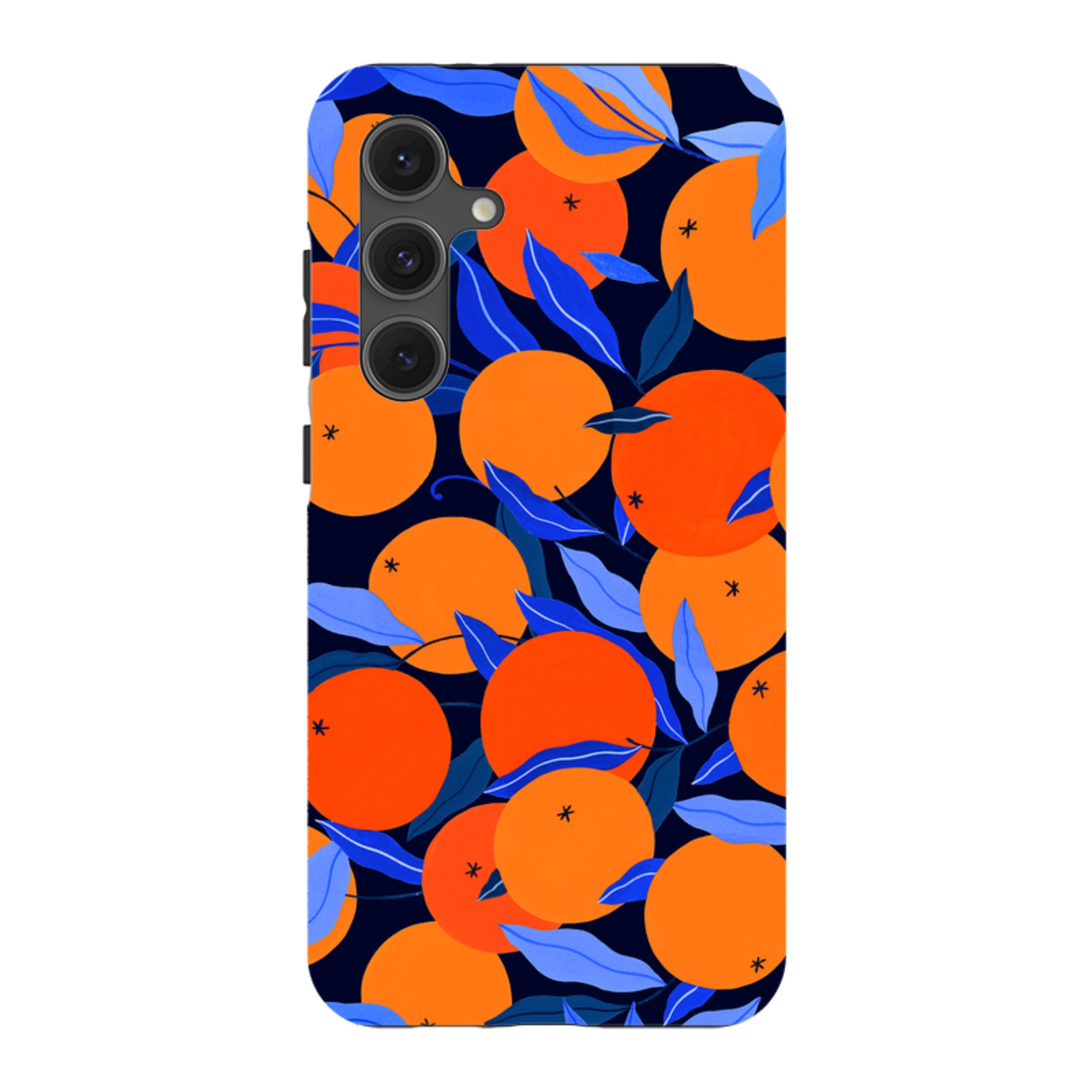 Samsung Tough Case - Arancello Navy Pattern By Madalina Andronic