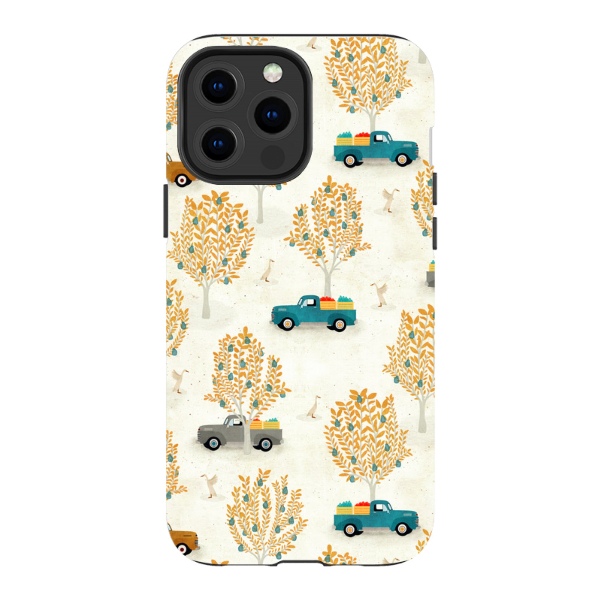 iPhone Tough Case - Pear Trees and Trucks By Katherine Quinn