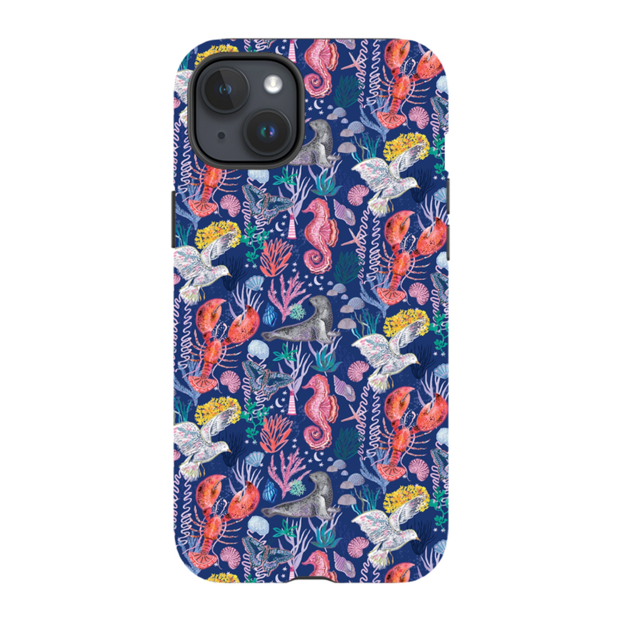 iPhone MagSafe Tough Case - Coastline Pattern C By Emma Frances Grant