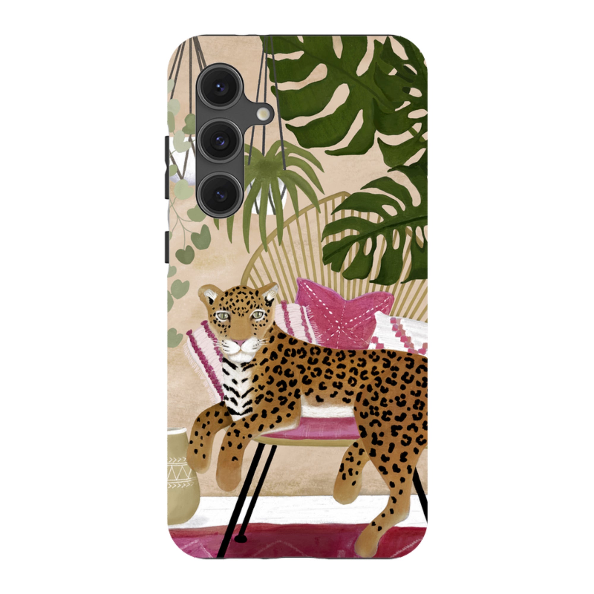 Samsung Tough Case - Boho Leopard Cream By Bex Parkin