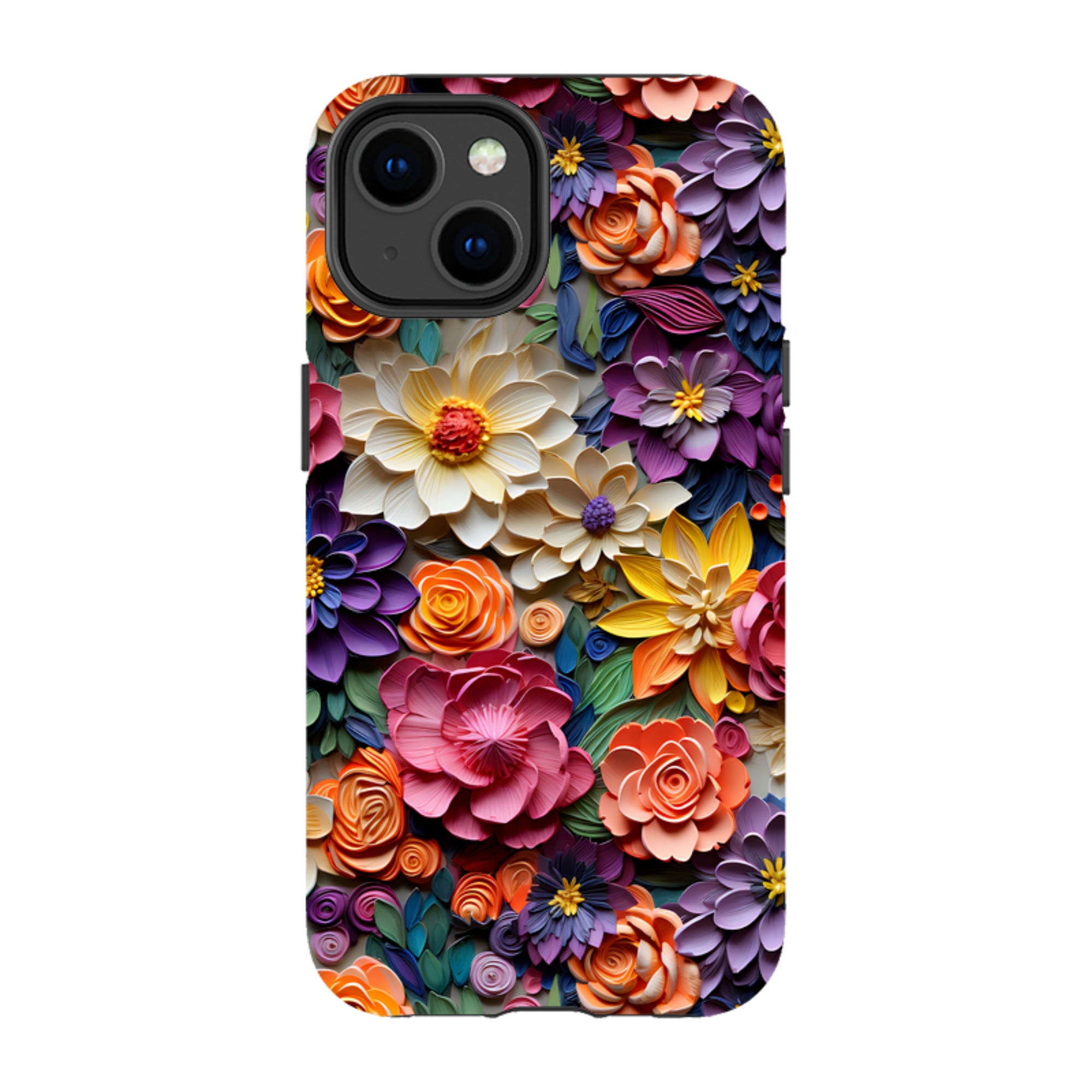 iPhone Tough Case -Violet Floral