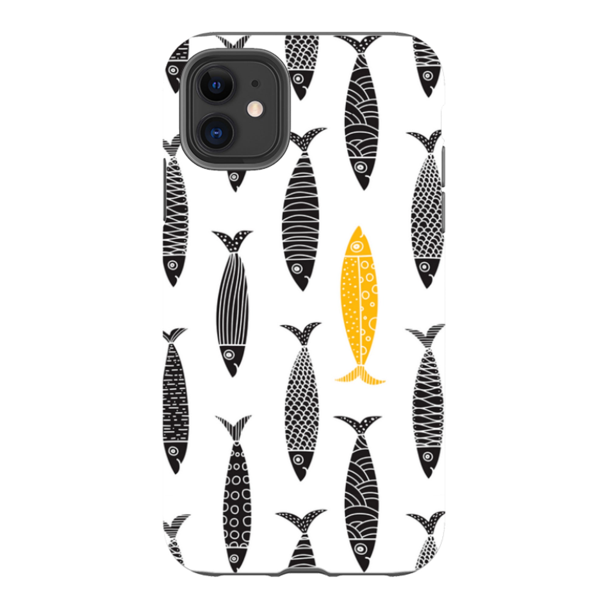 iPhone Case - Black and Gold Sardines