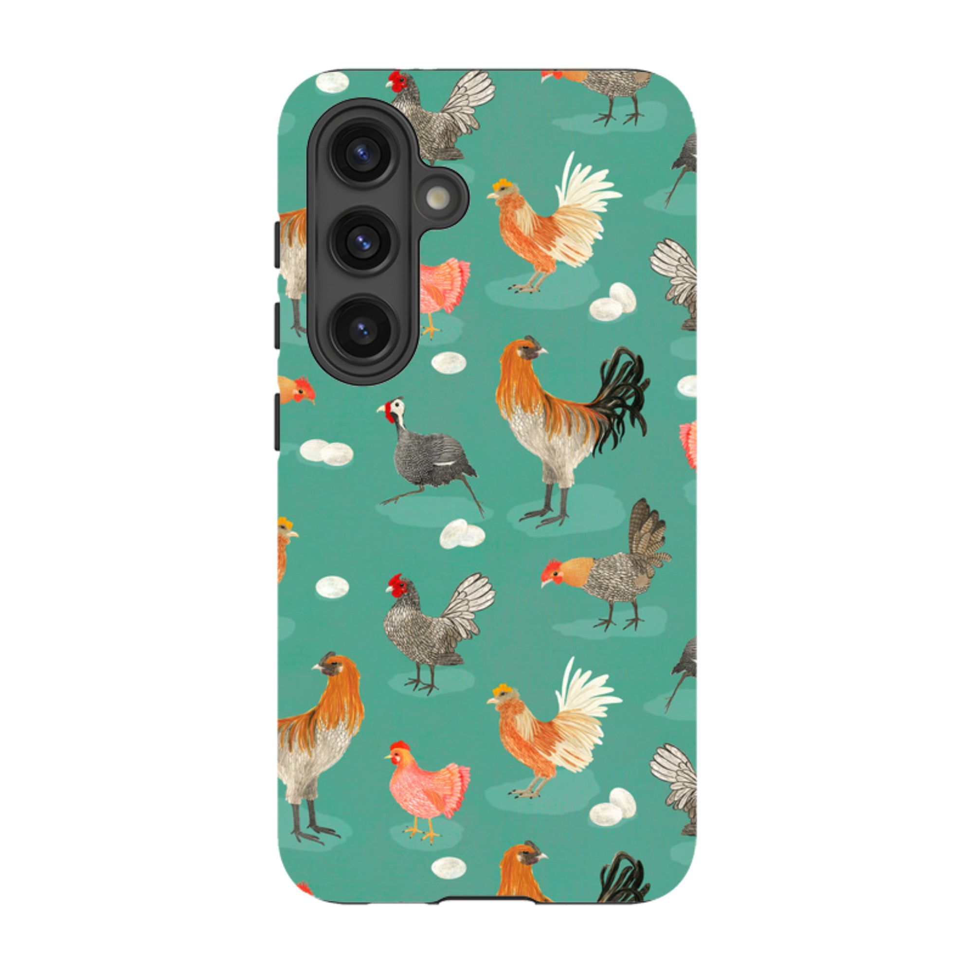 Samsung Tough Case - Chicken Teal By Katherine Quinn