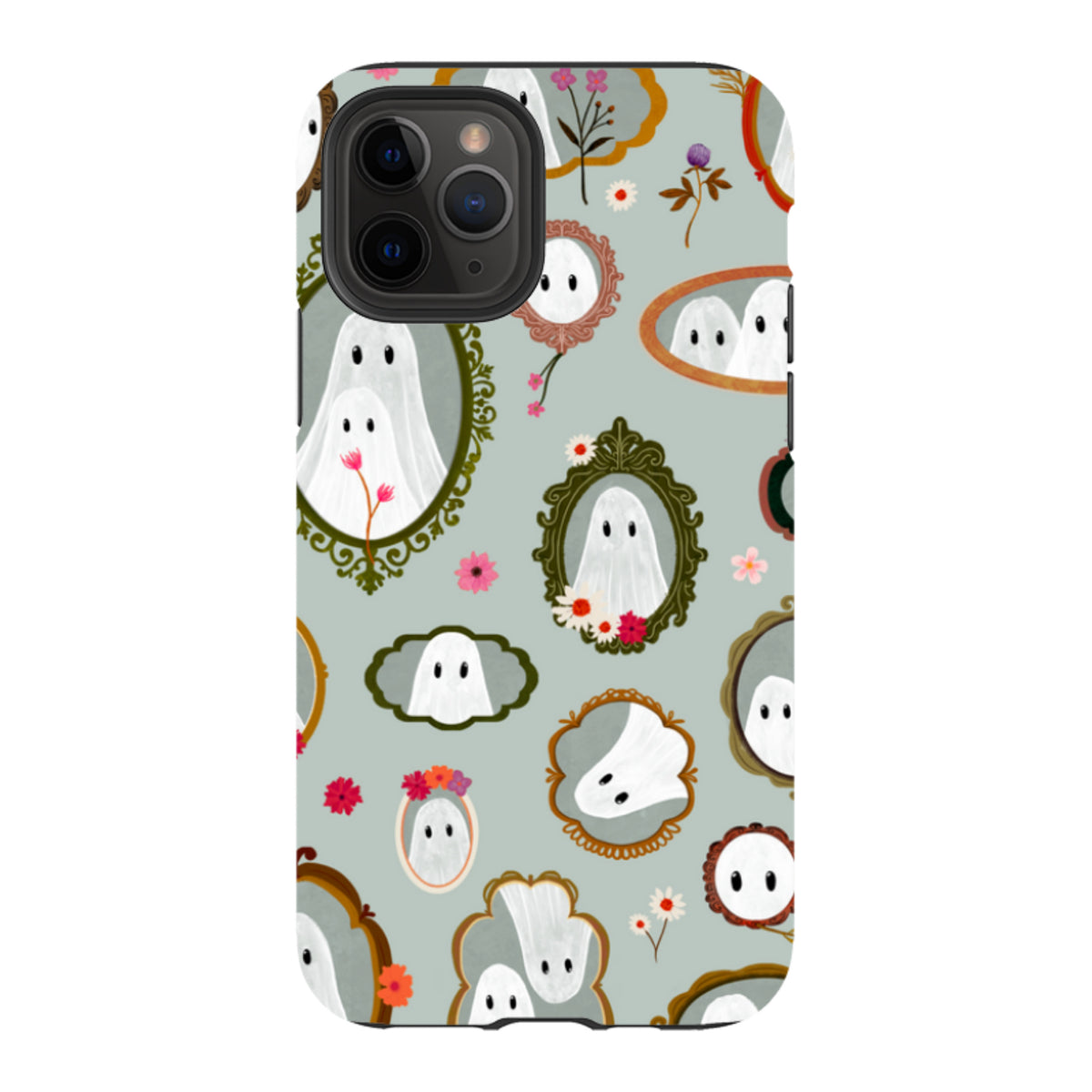 iPhone Tough Case - Framed Ghosts - Dusty Gourd By Katherine Quinn
