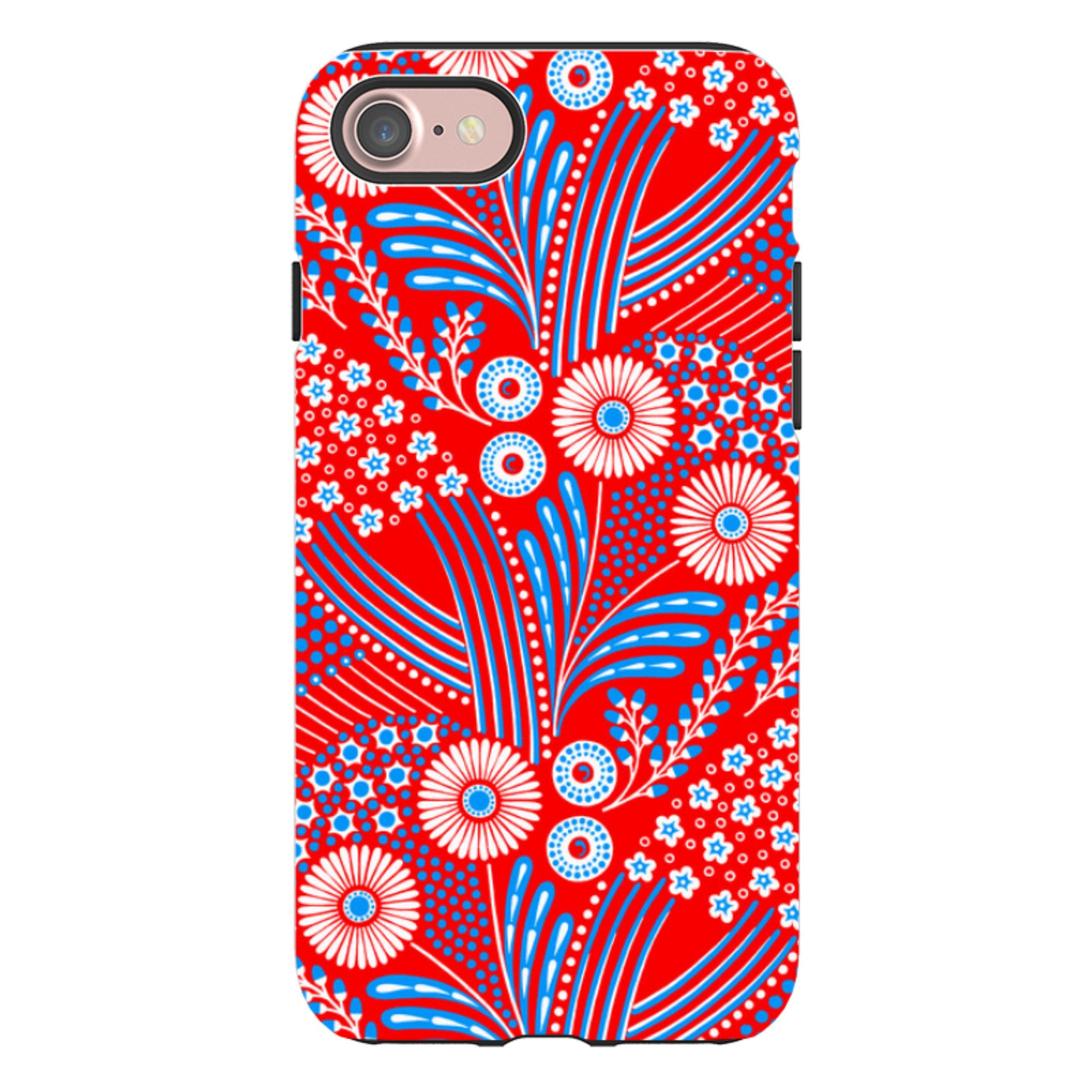 iPhone Tough Case - Red Bouquet By Cressida Bell