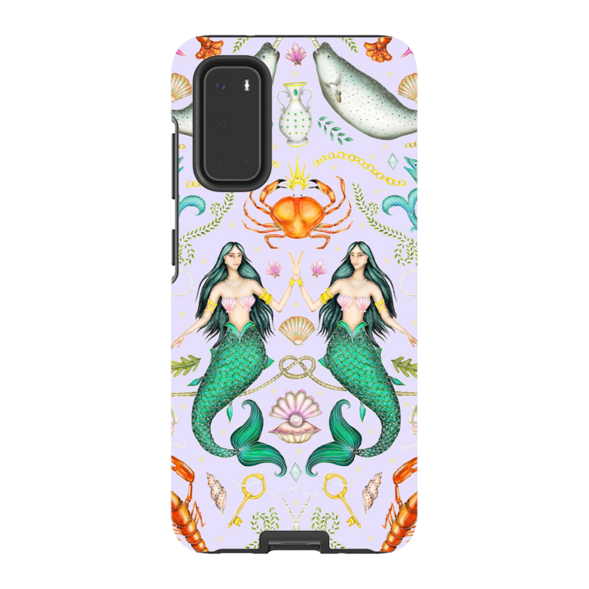 Samsung Tough Case - Tritons Treasure Lilac By Catherine Rowe