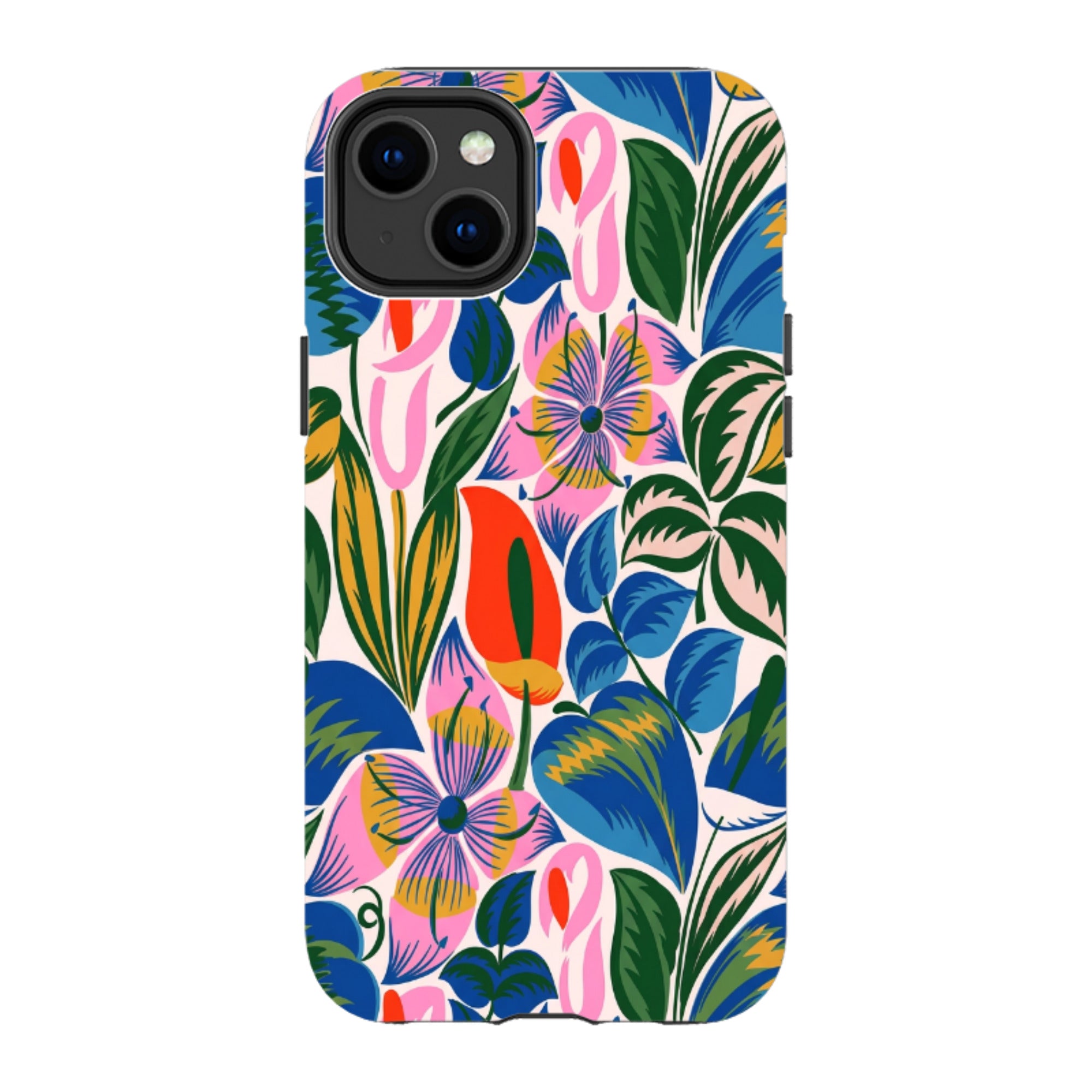 iPhone Tough Case - Retro Tropical Floral