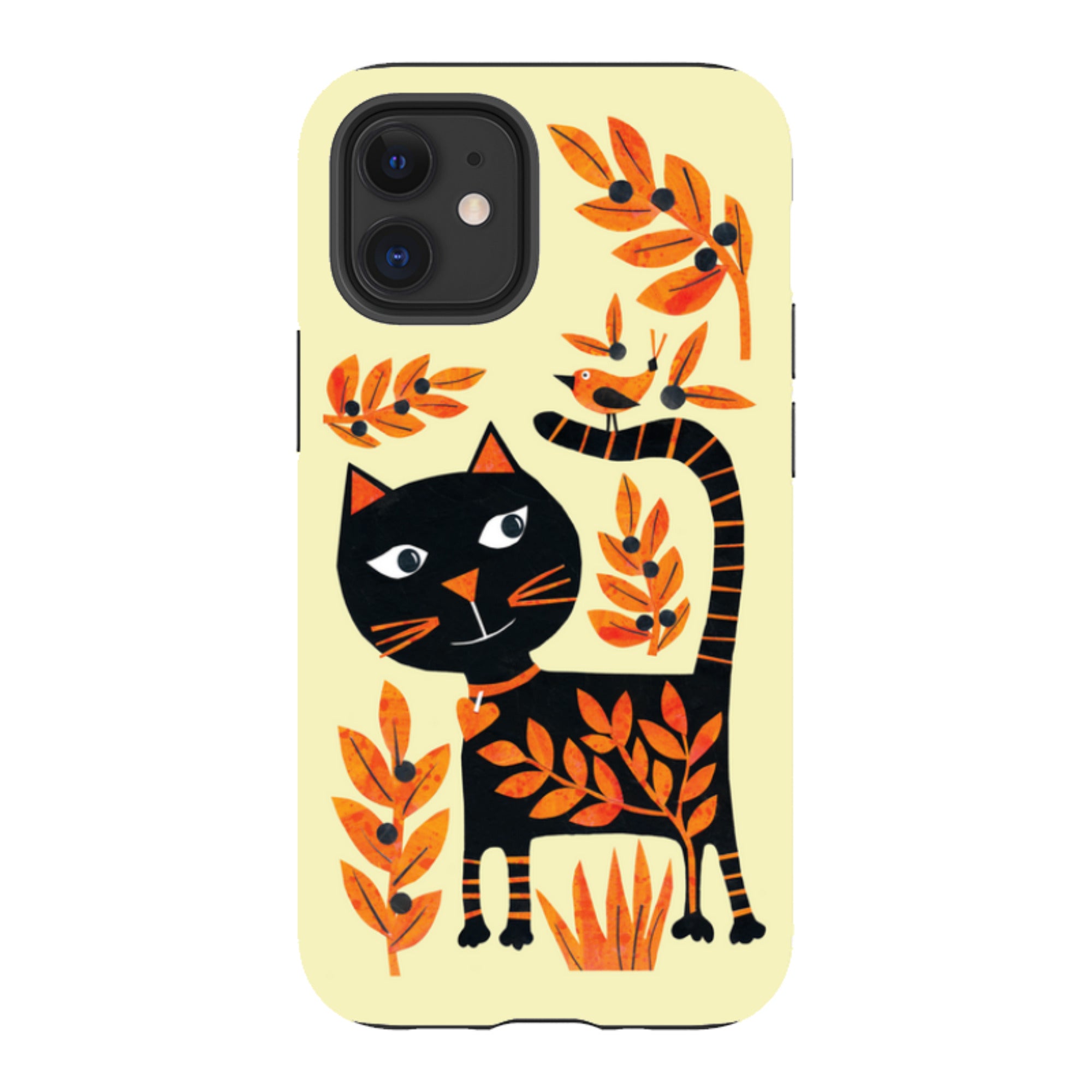 iPhone Tough Case - Halloween Folk Cat By Tracey English