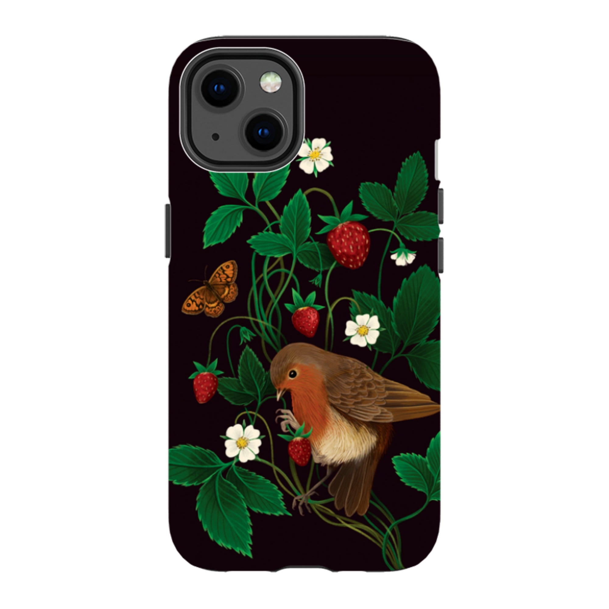 iPhone MagSafe Tough Case - Strawberry Thief By Anna Stead