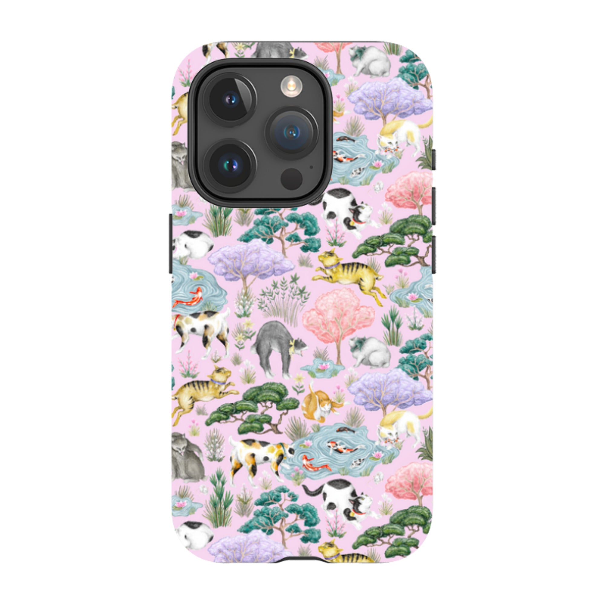 iPhone MagSafe Tough Case - Cat Garden By Catherine Rowe